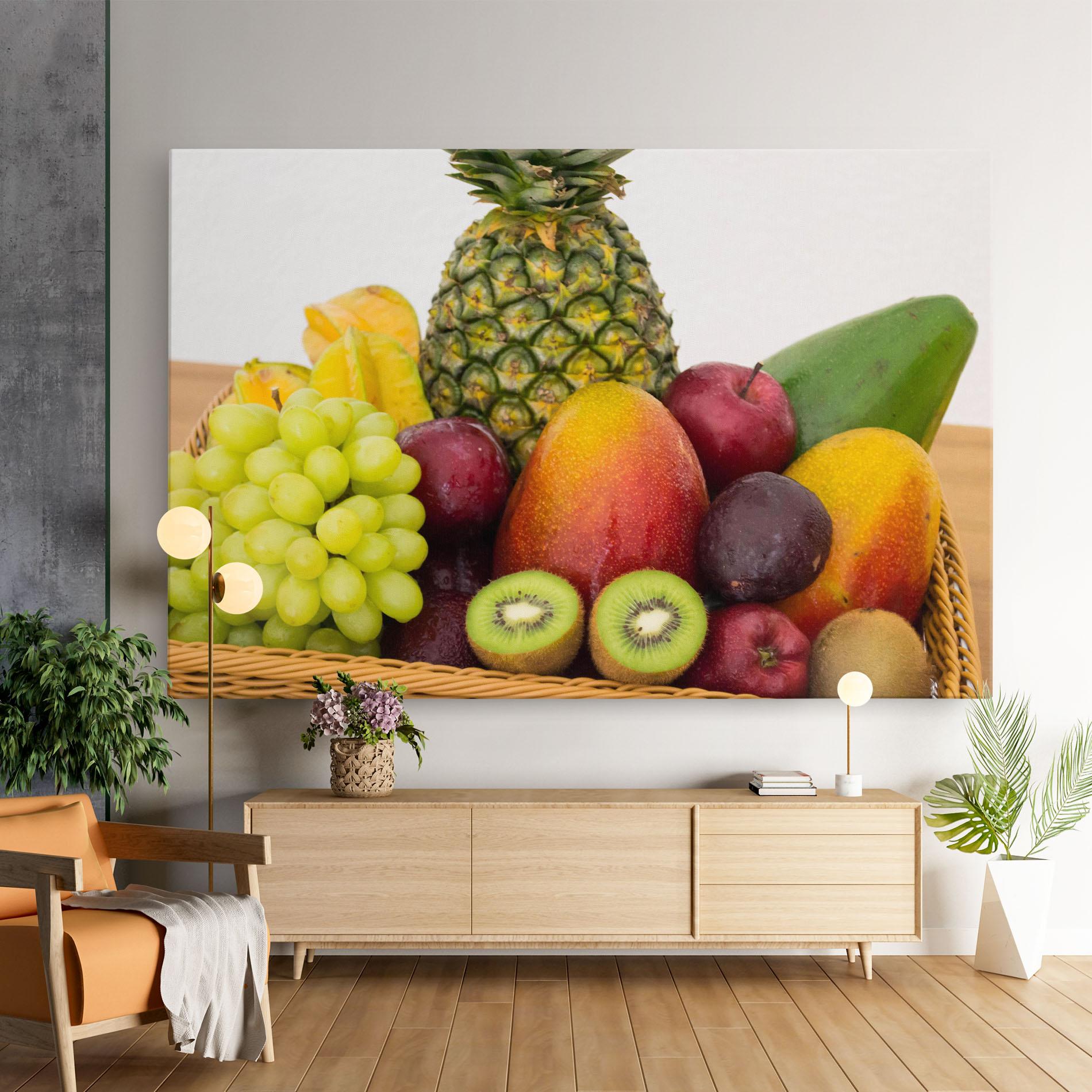 Картина на платно Fruit Basket mockup 9