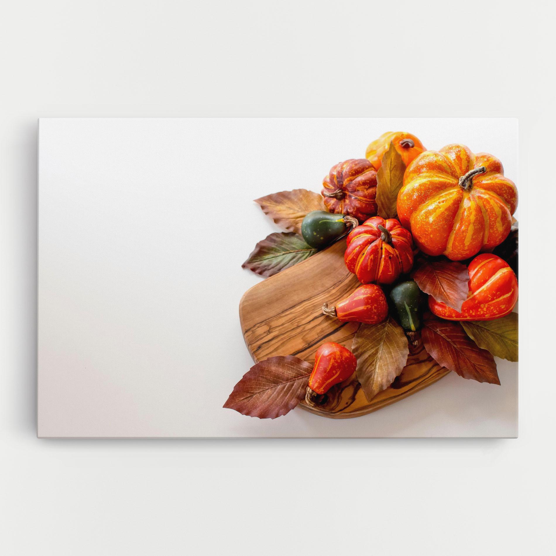 Картина на платно Autumn Pumpkins mockup 0