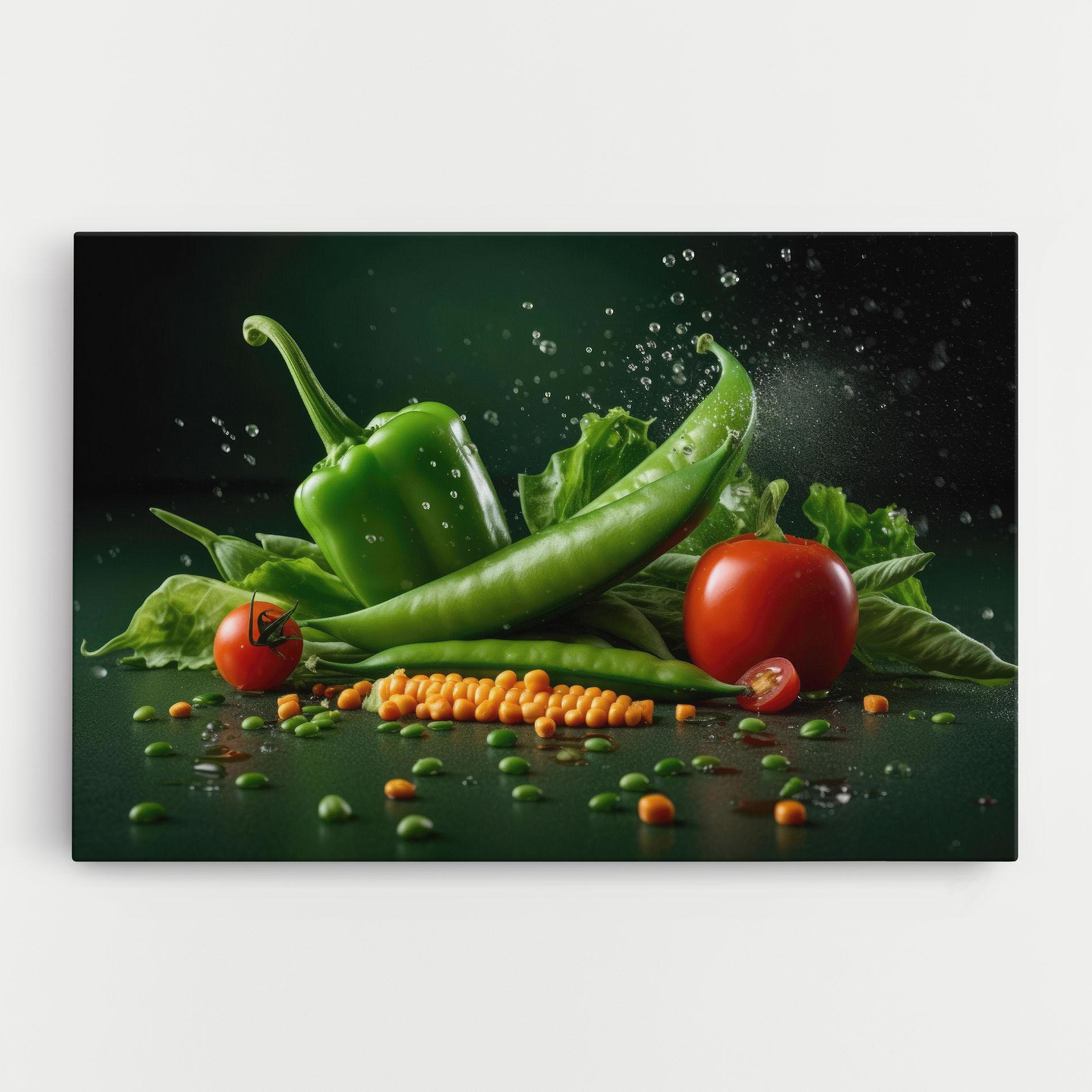 Картина на платно Fresh Vegetables mockup 0