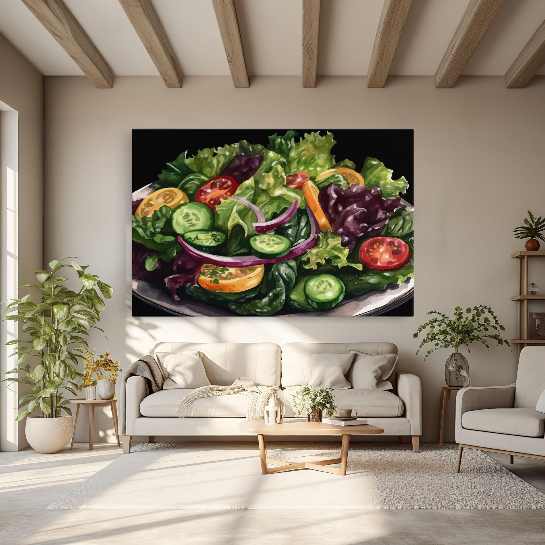 Картина на платно Cucumber Salad mockup 6