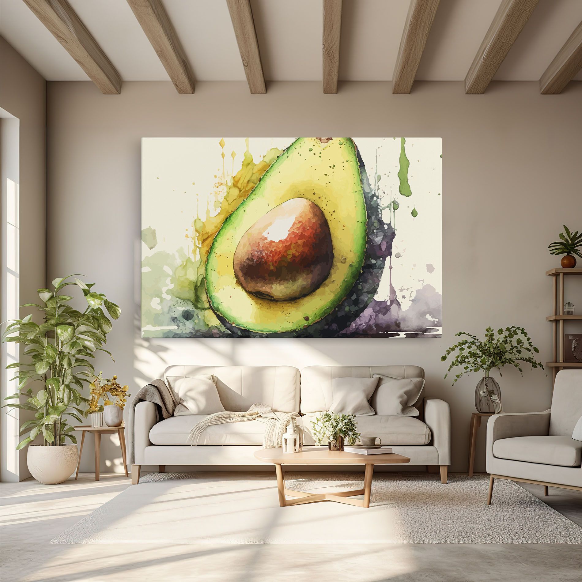 Green Avocado Art mockup 6