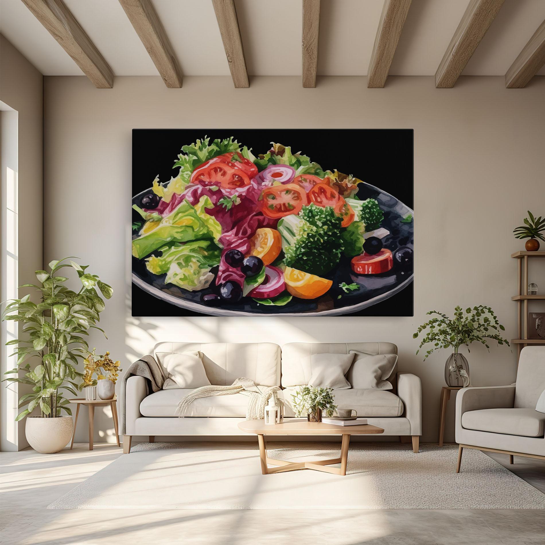 Картина на платно Healthy Tomato Food mockup 6
