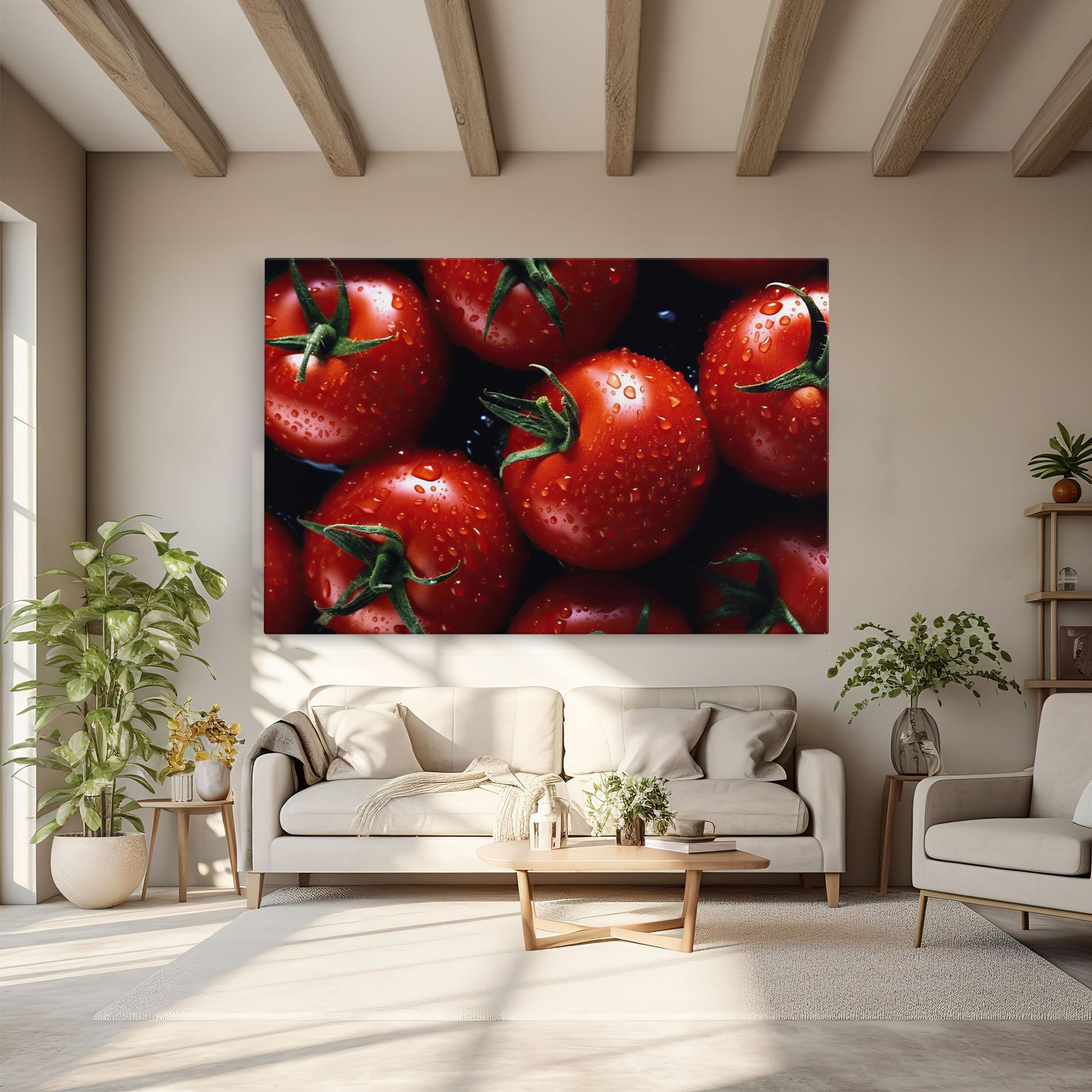 Картина на платно Red Wet Tomato mockup 6