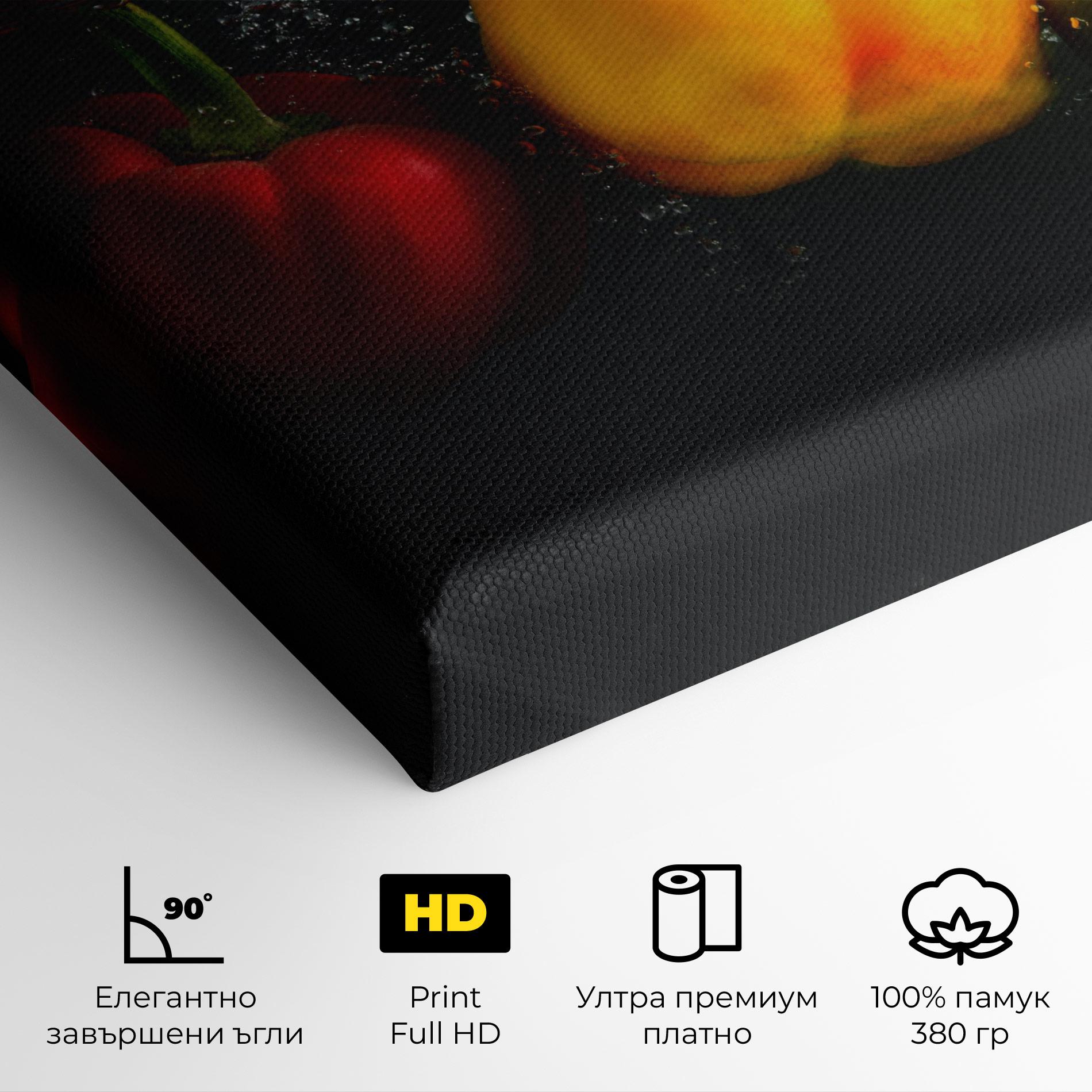 Картина на платно Cool Bellpepper Splash mockup 4