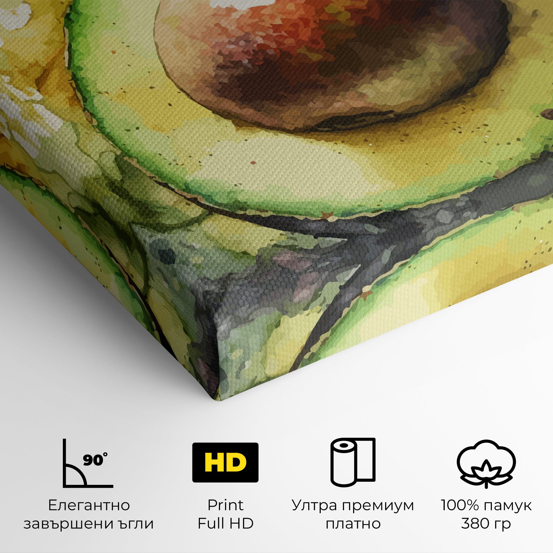 Green Avocado Art mockup 4