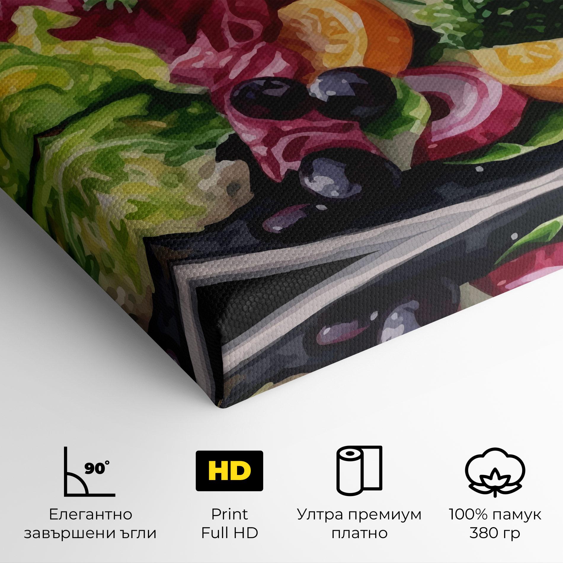 Картина на платно Healthy Tomato Food mockup 4