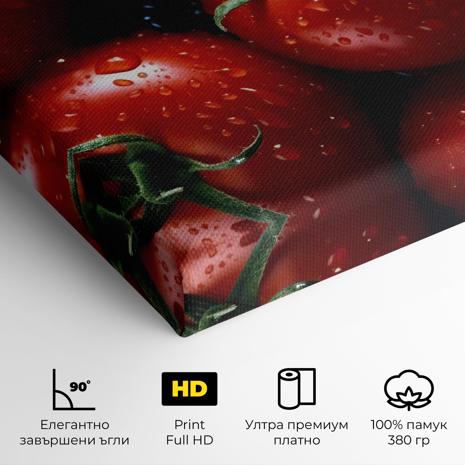 Картина на платно Red Wet Tomato mockup 4