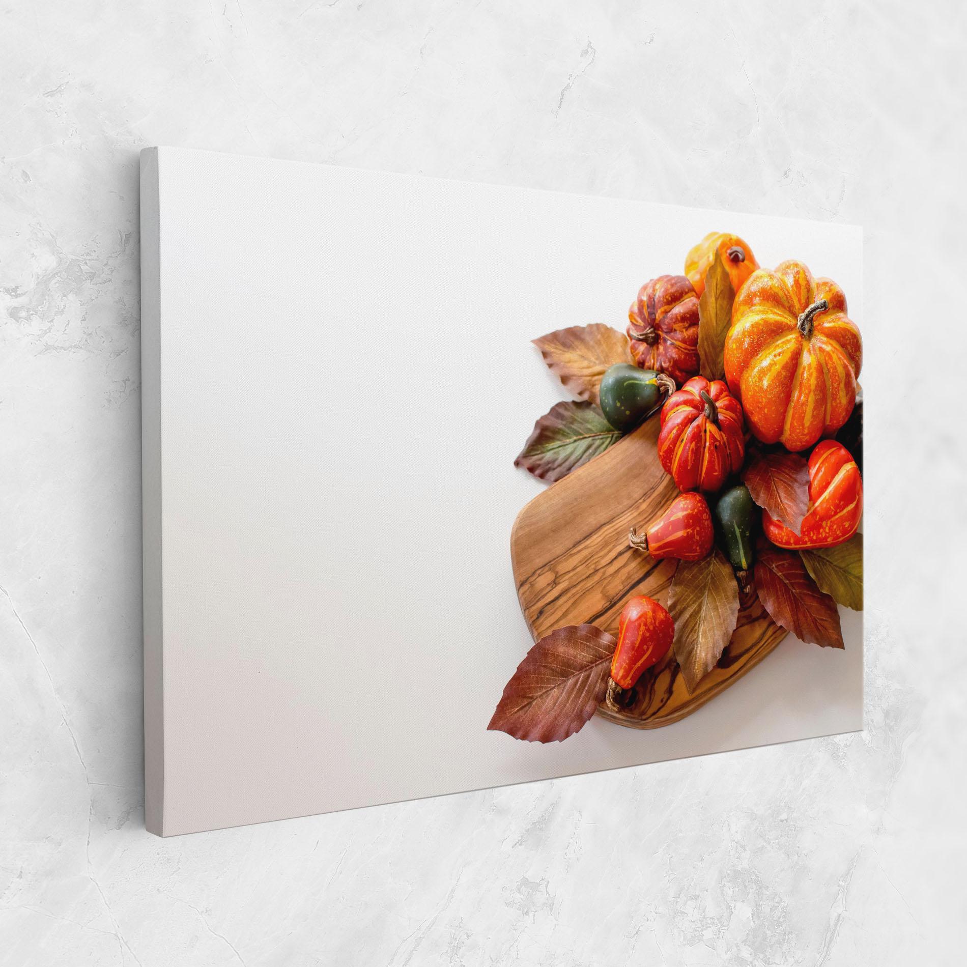 Картина на платно Autumn Pumpkins mockup 1