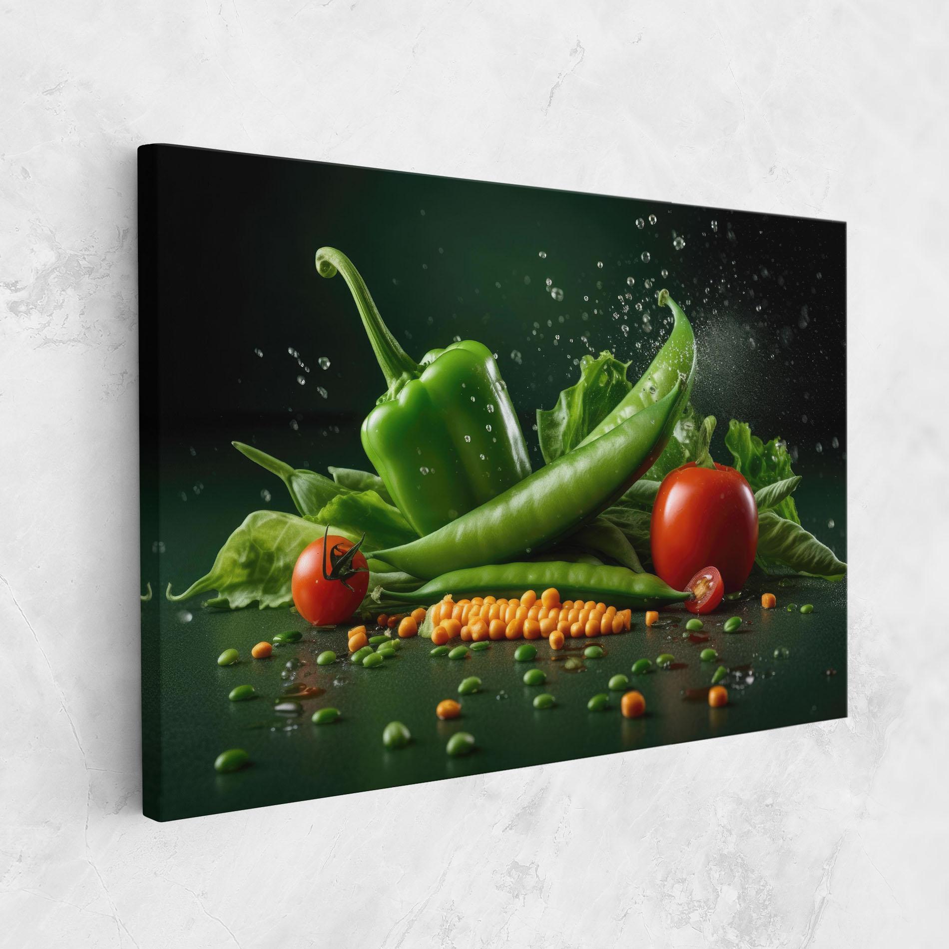 Картина на платно Fresh Vegetables mockup 1
