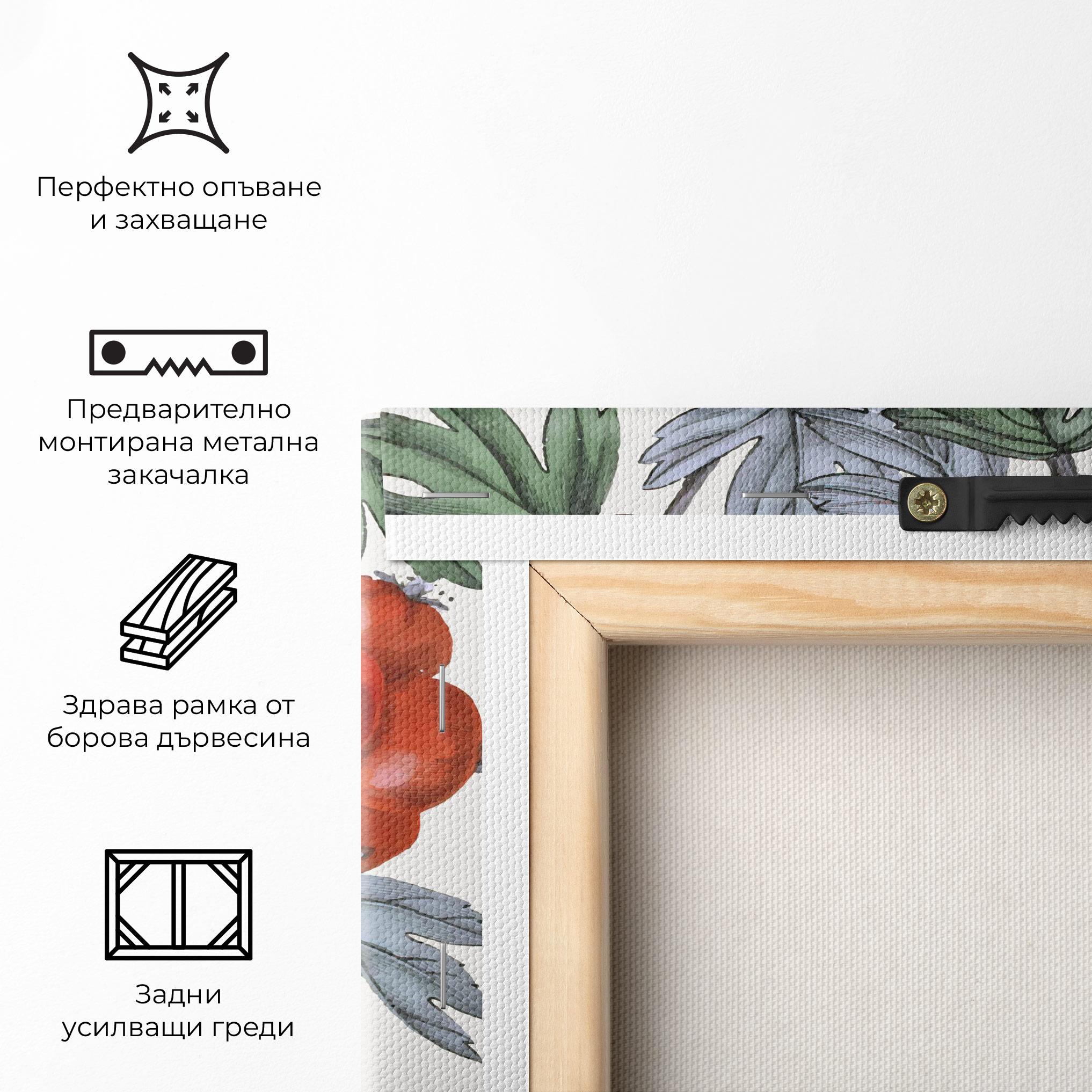 Картина на платно Cherry Drawing mockup 5