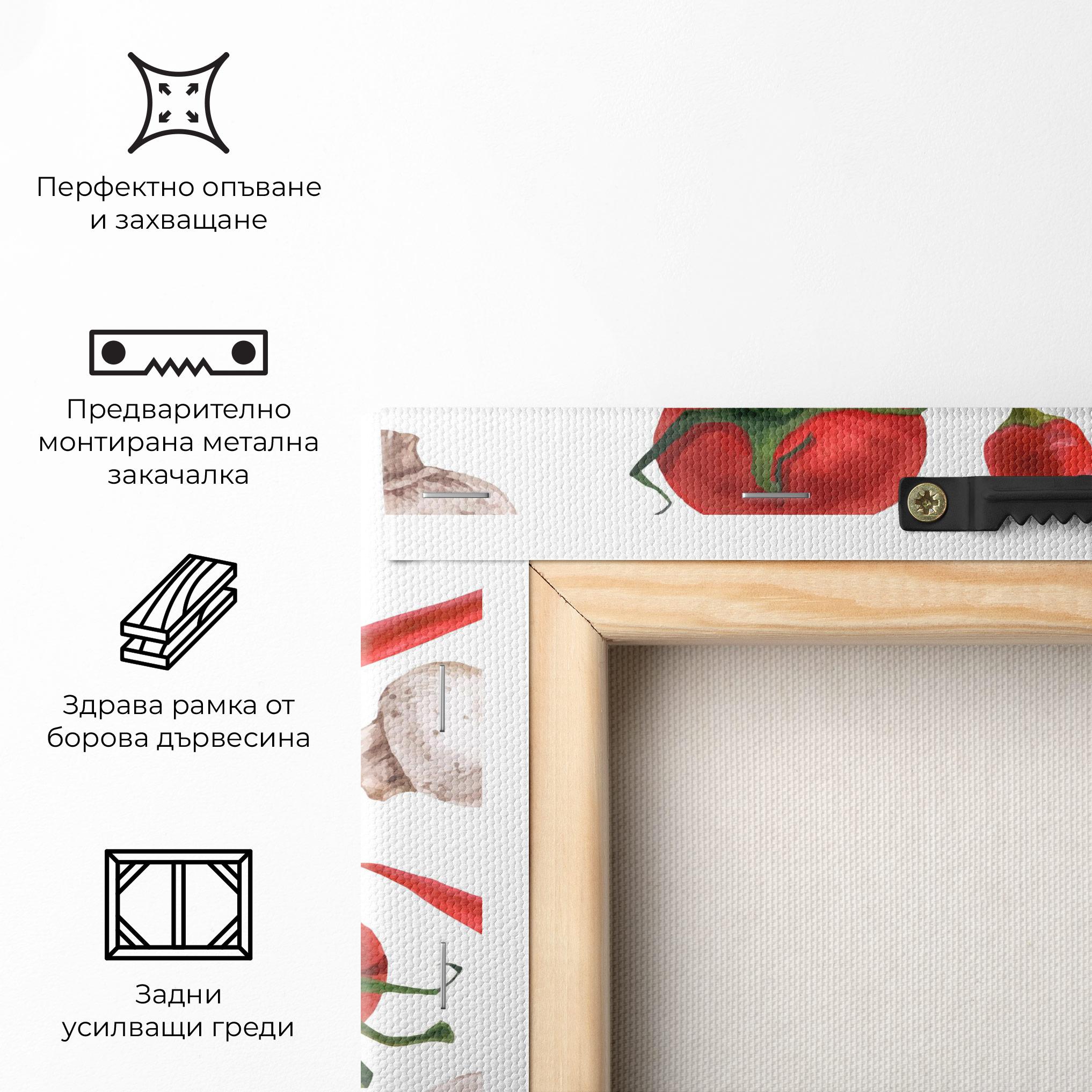 Картина на платно Floating Tomato mockup 5