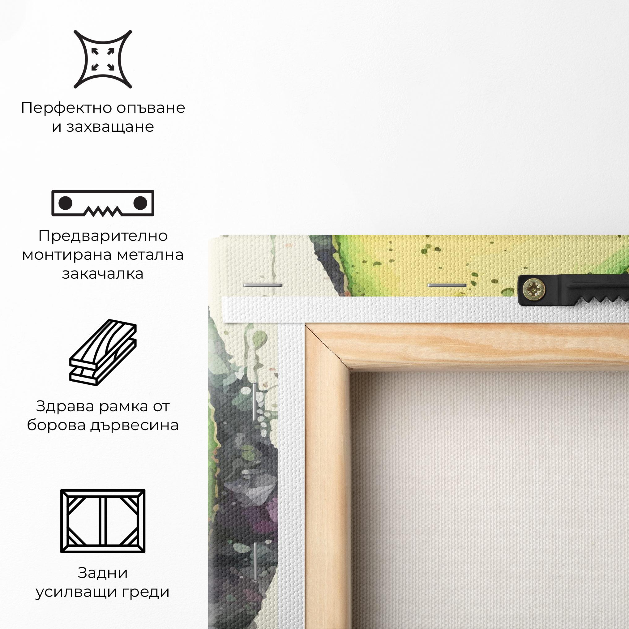 Картина на платно Green Avocado Art mockup 5