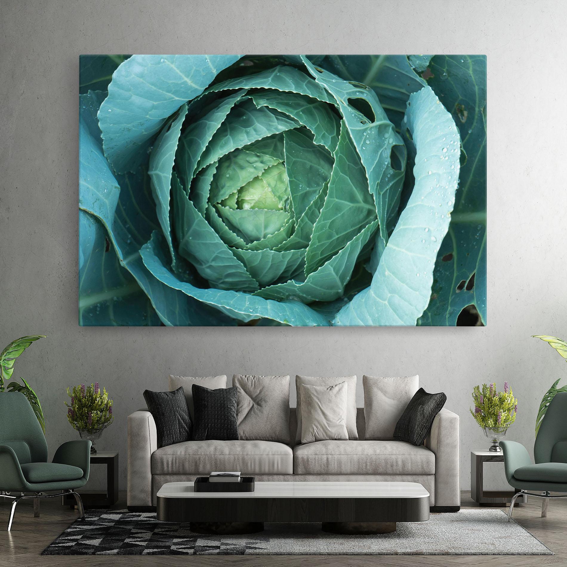 Картина на платно Blue Lettuce mockup 7