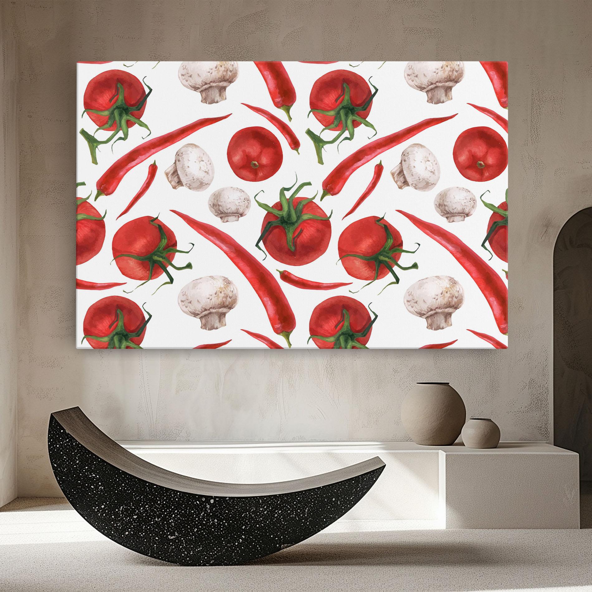 Картина на платно Floating Tomato mockup 8