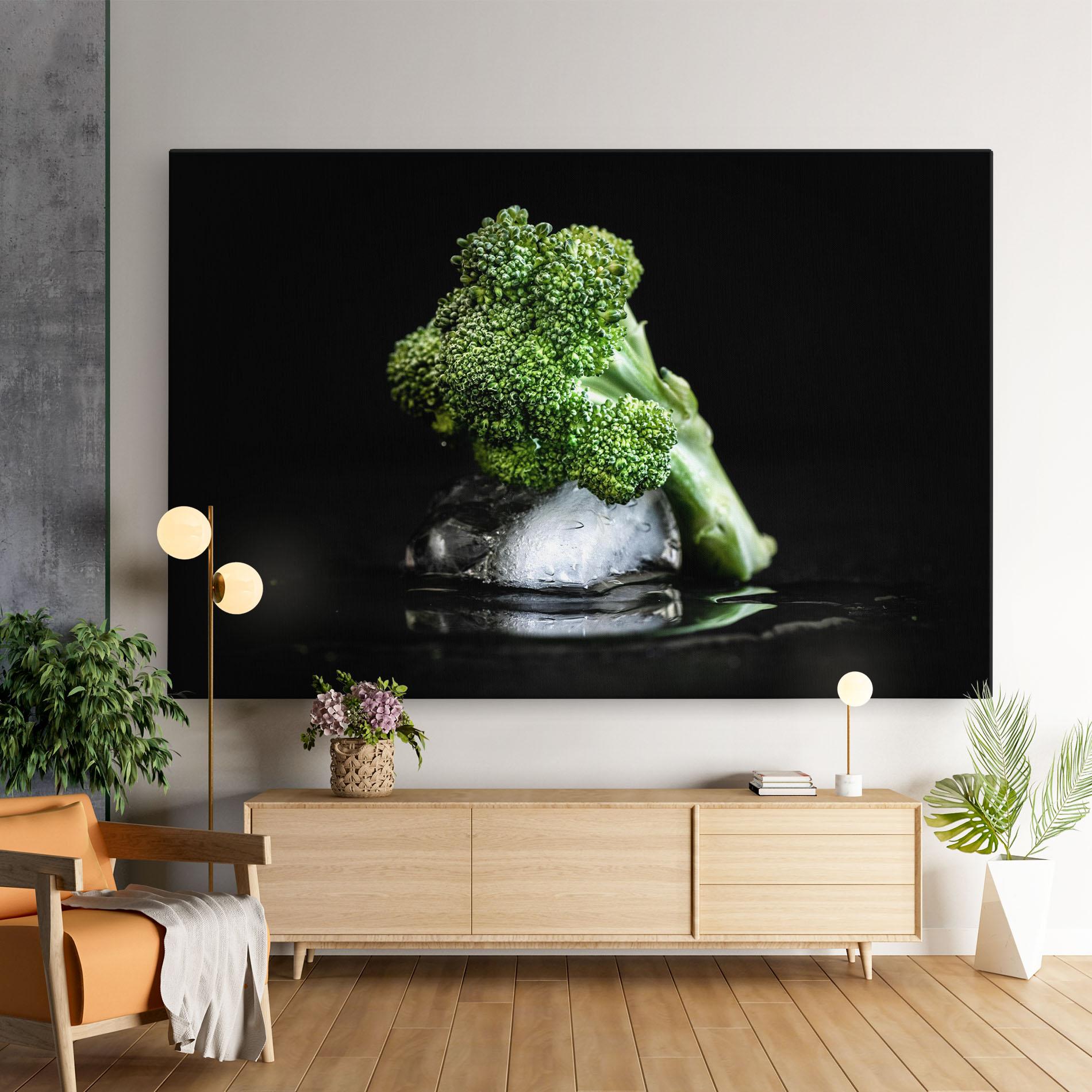 Картина на платно Broccoli Water mockup 9