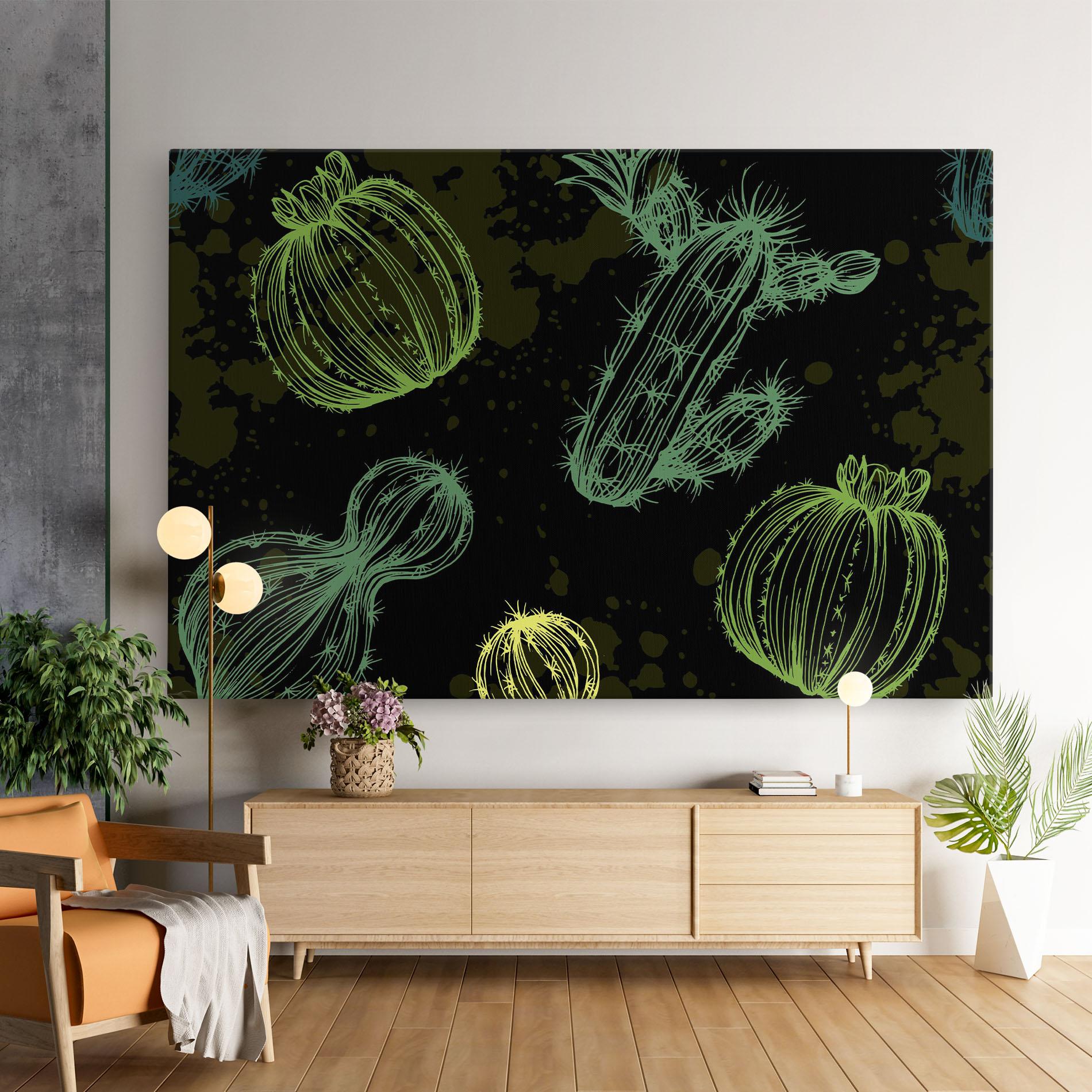 Картина на платно Cactus Art mockup 9