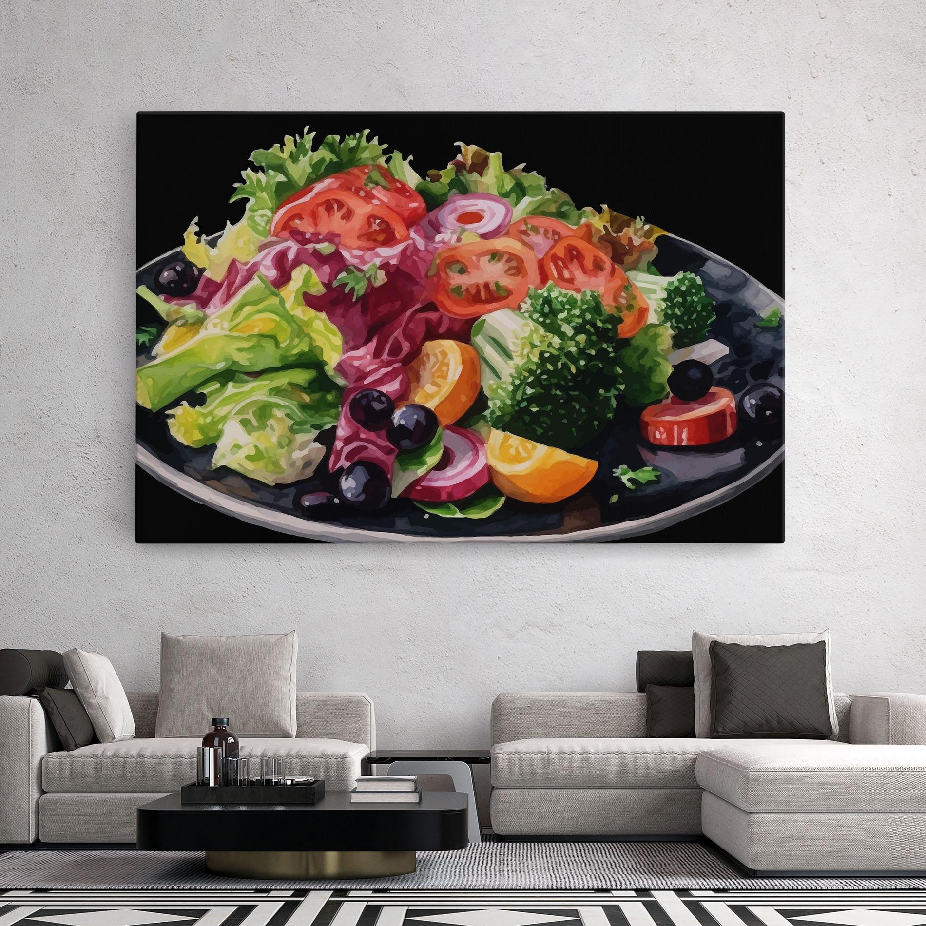 Картина на платно Healthy Tomato Food mockup 2