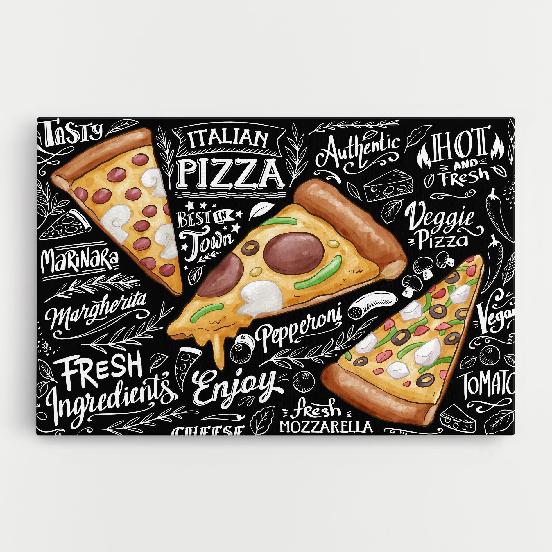 Картина на платно Enjoy Pizza mockup 0
