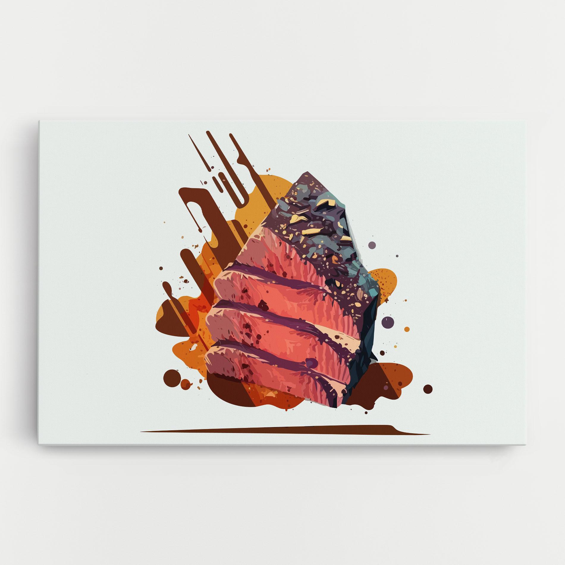 Картина на платно Meat Floating mockup 0