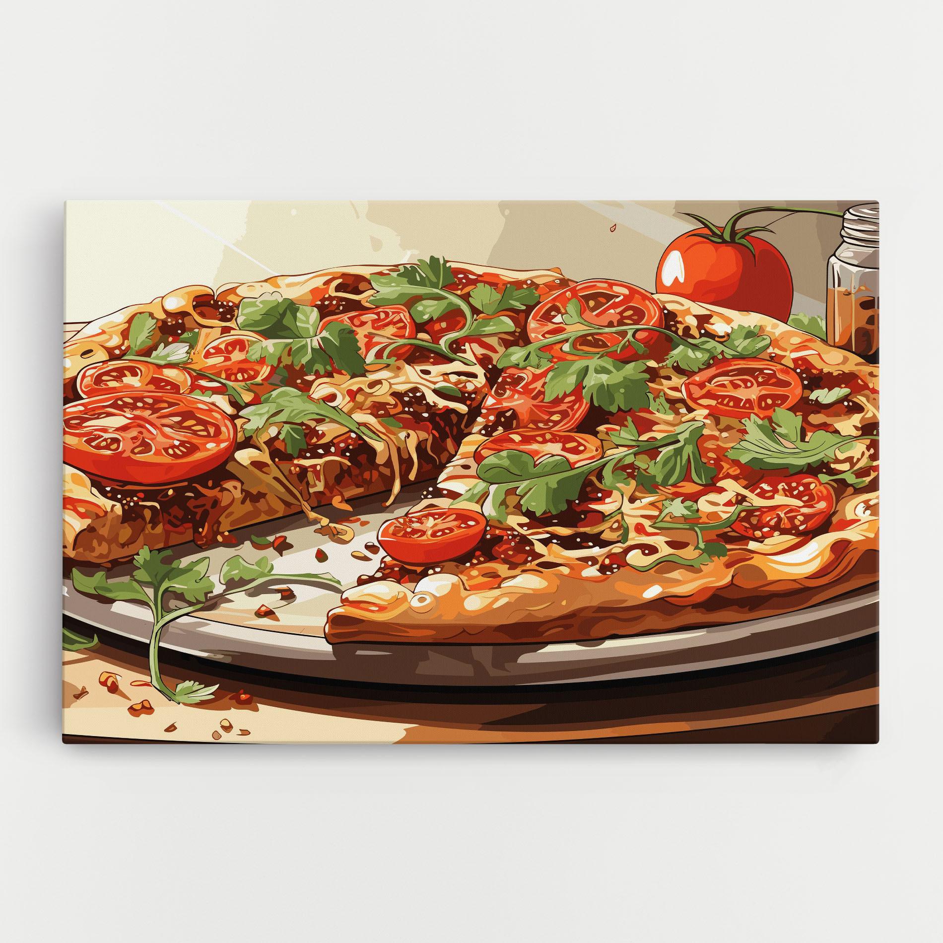 Картина на платно Pizza View mockup 0