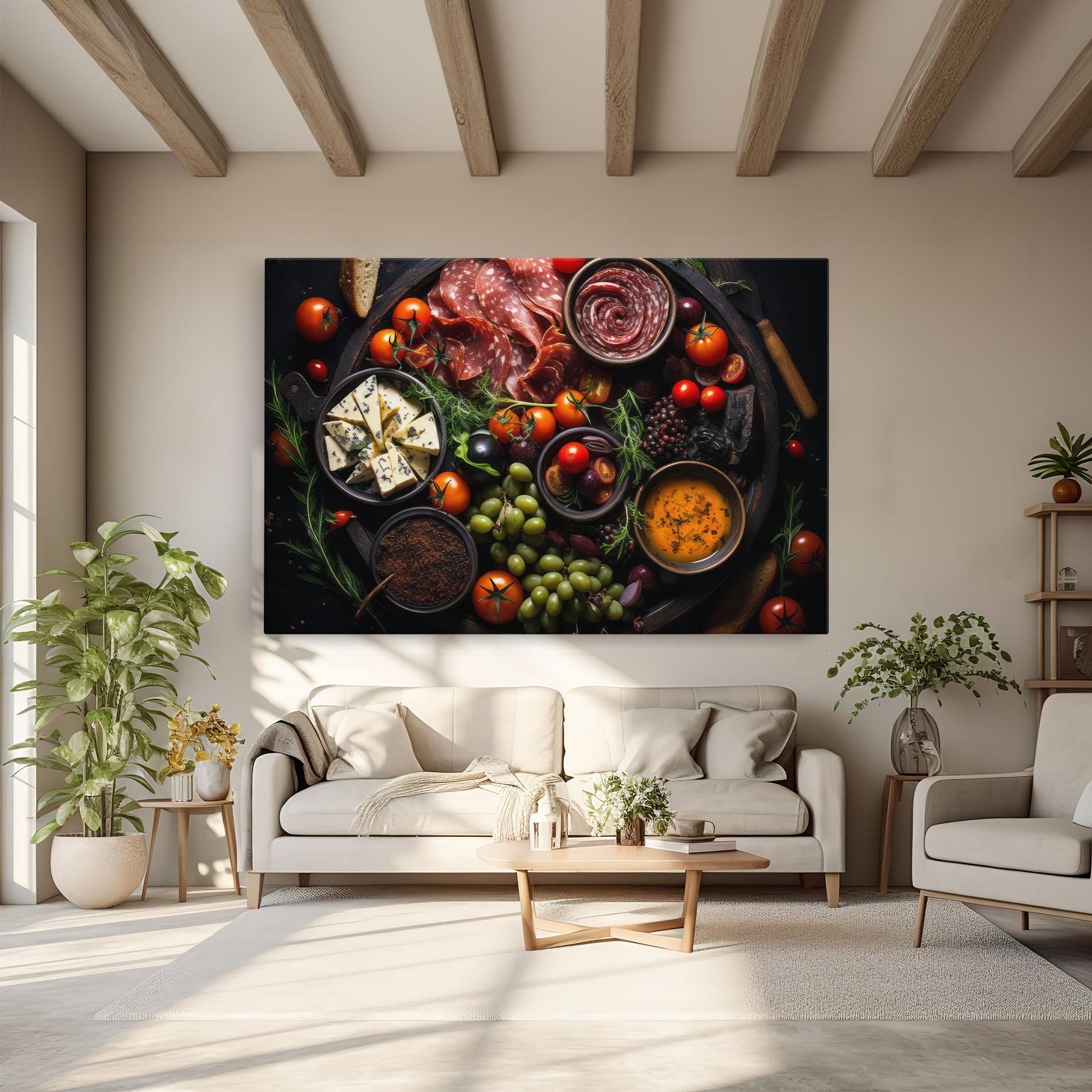 Картина на платно Meats Assortment mockup 6