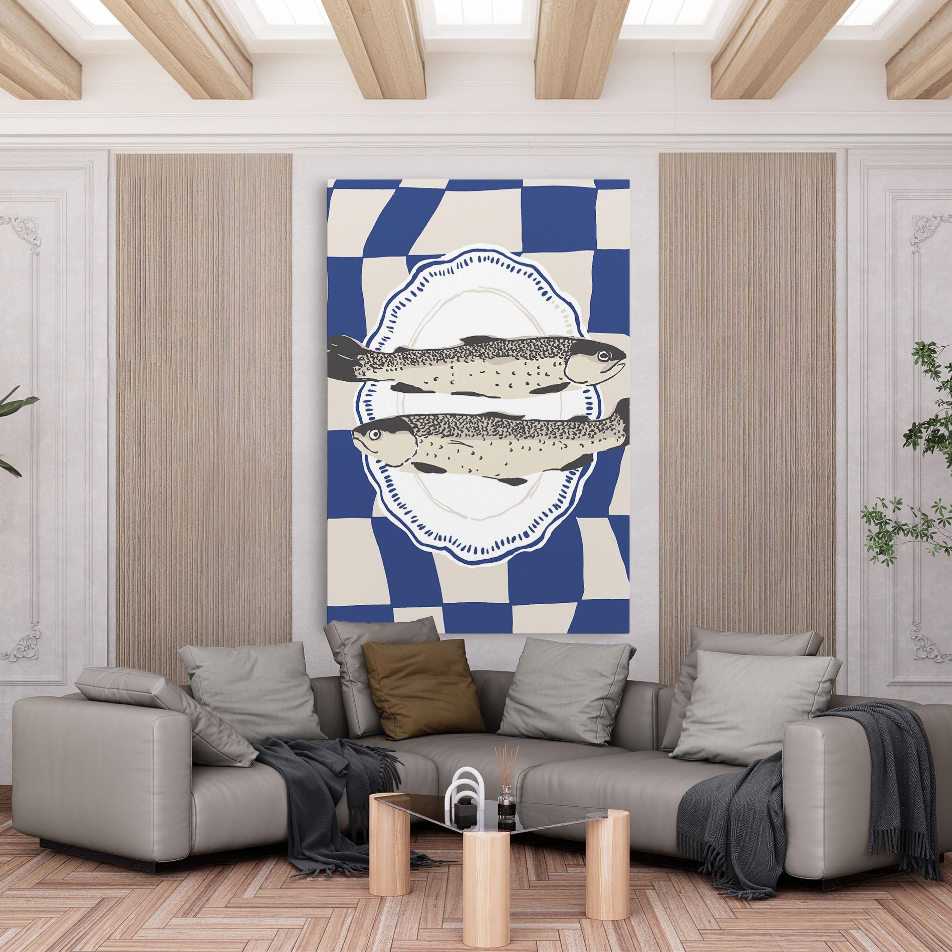 Картина на платно Food Fish mockup 6