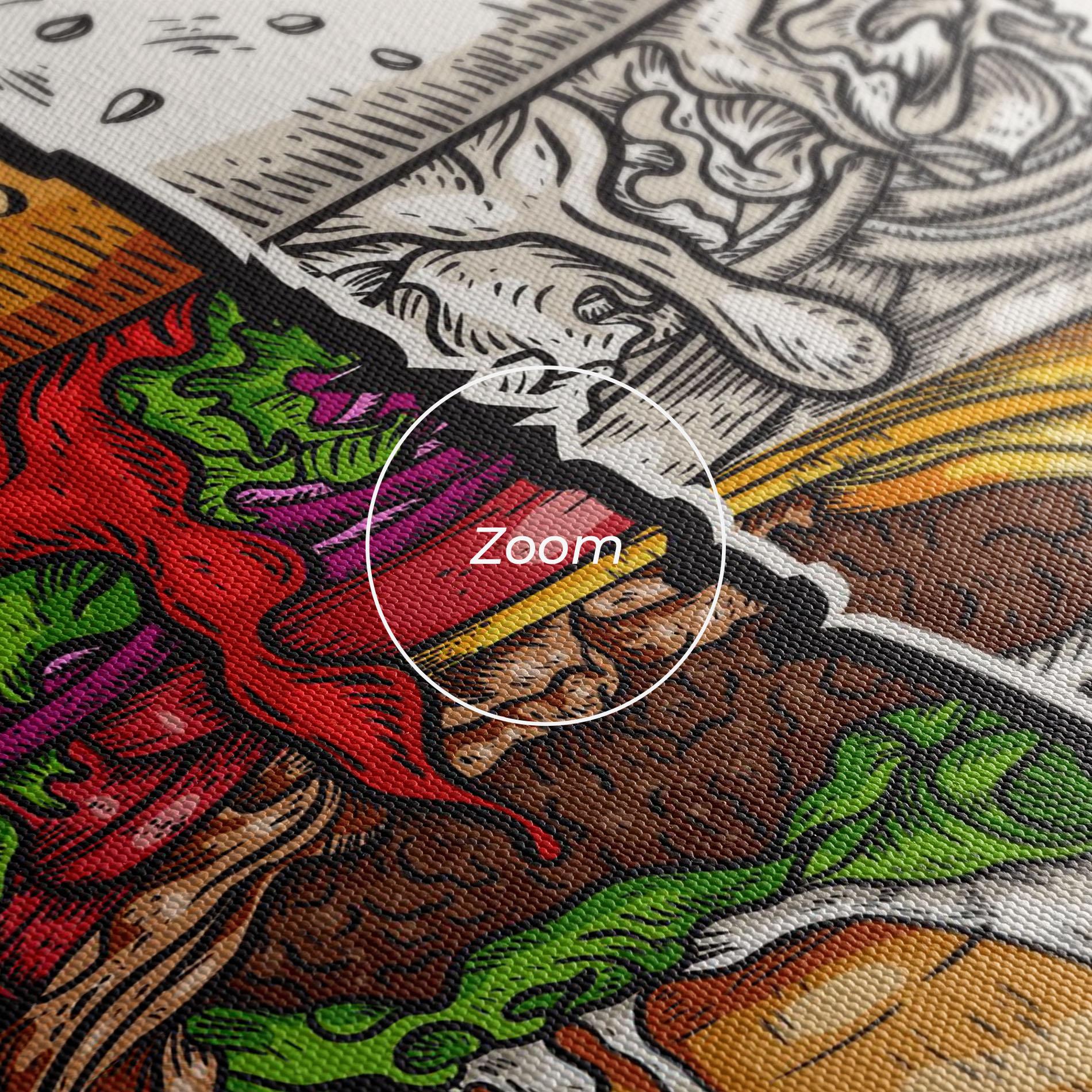 Картина на платно Burger Art mockup 3