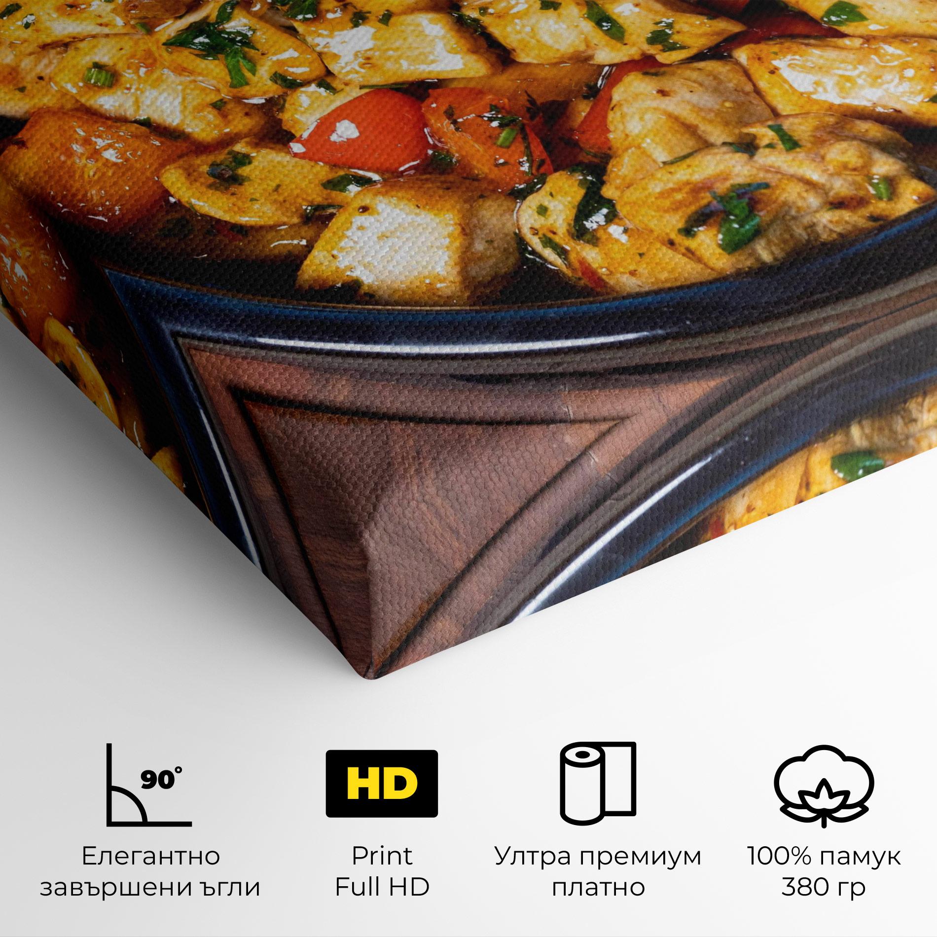 Картина на платно Chicken Food mockup 4