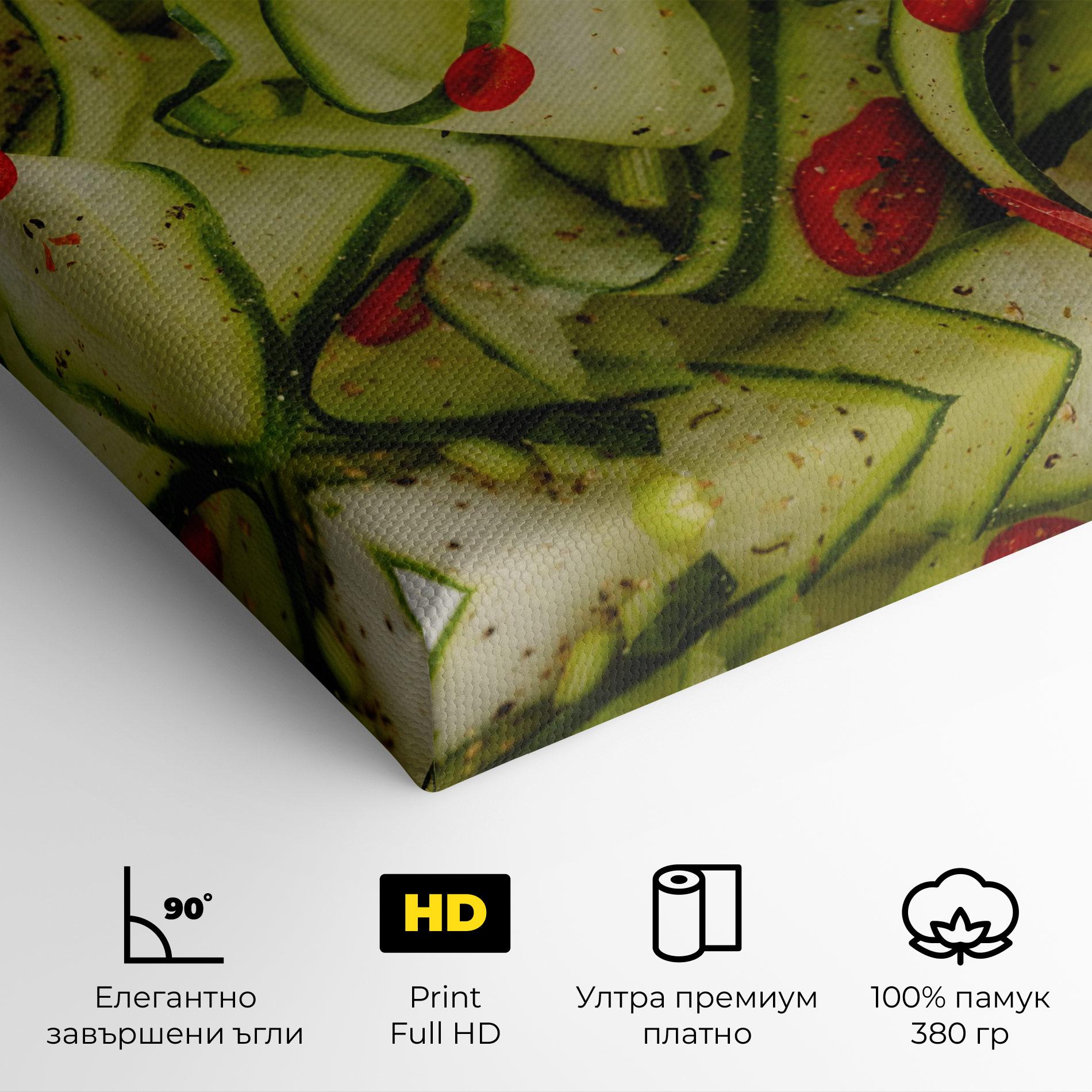 Картина на платно Cucumber Food mockup 4