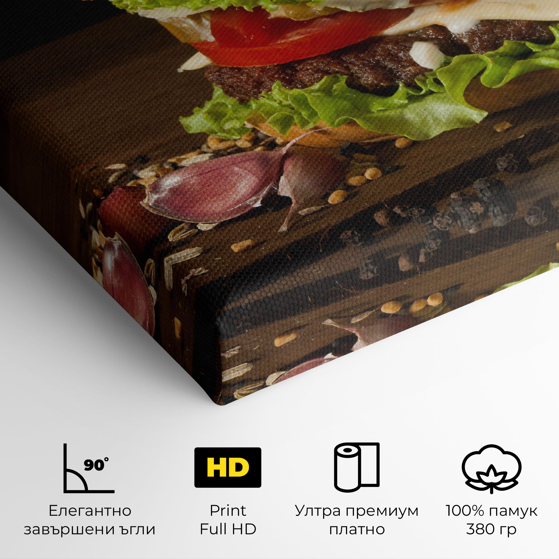 Delicious Hamburger mockup 4