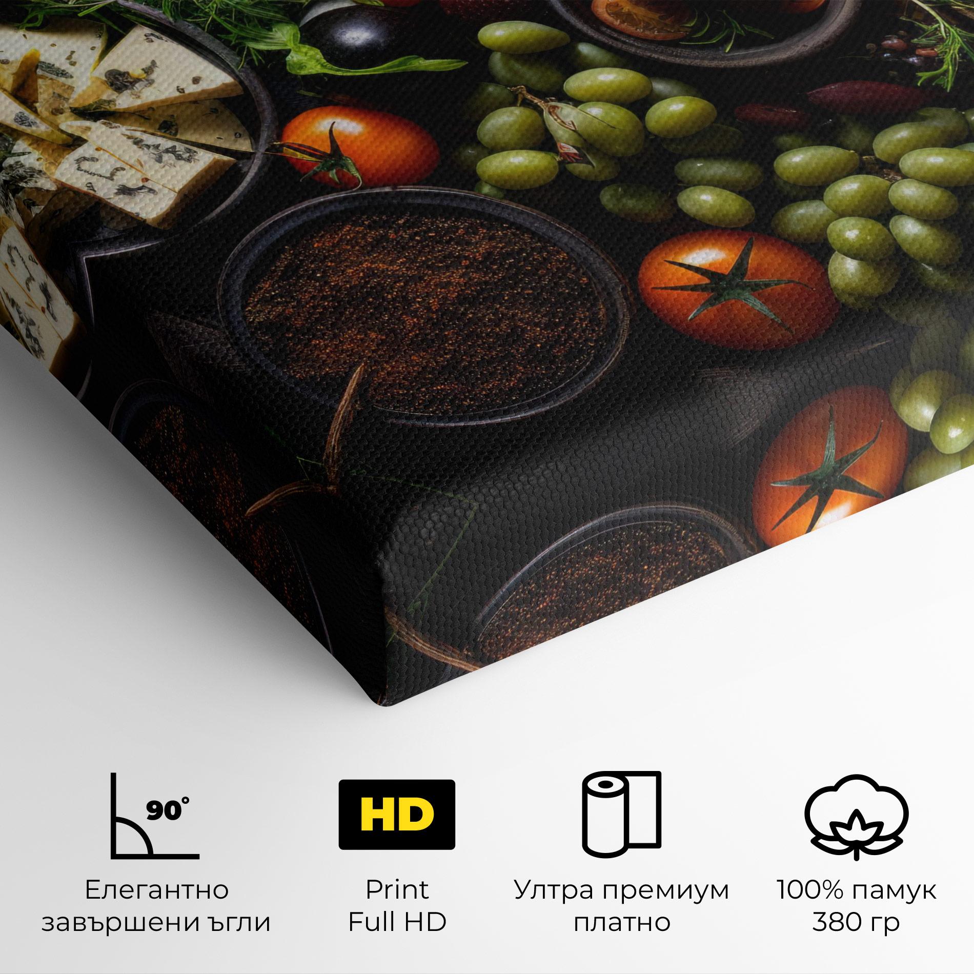 Картина на платно Meats Assortment mockup 4