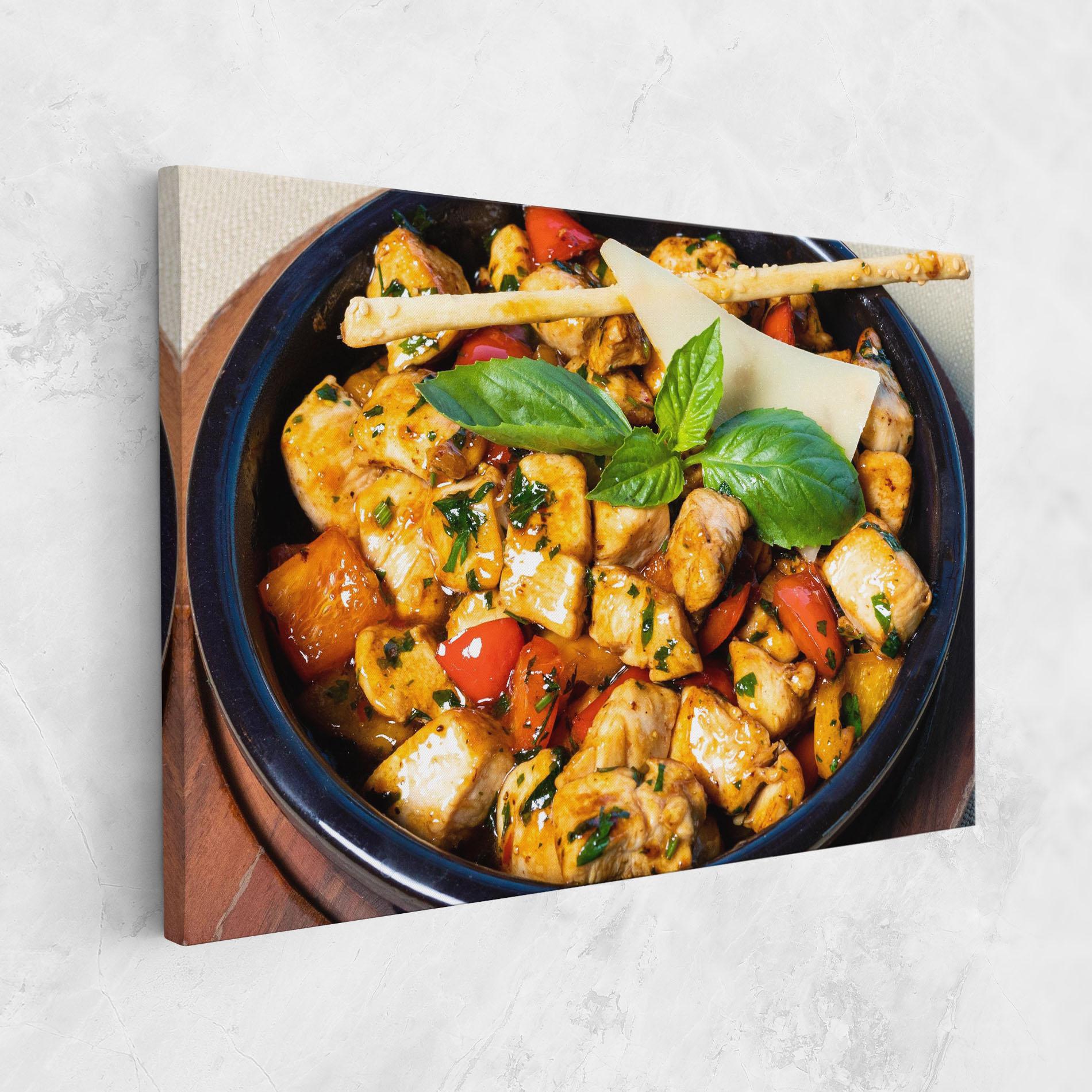 Картина на платно Chicken Food mockup 1