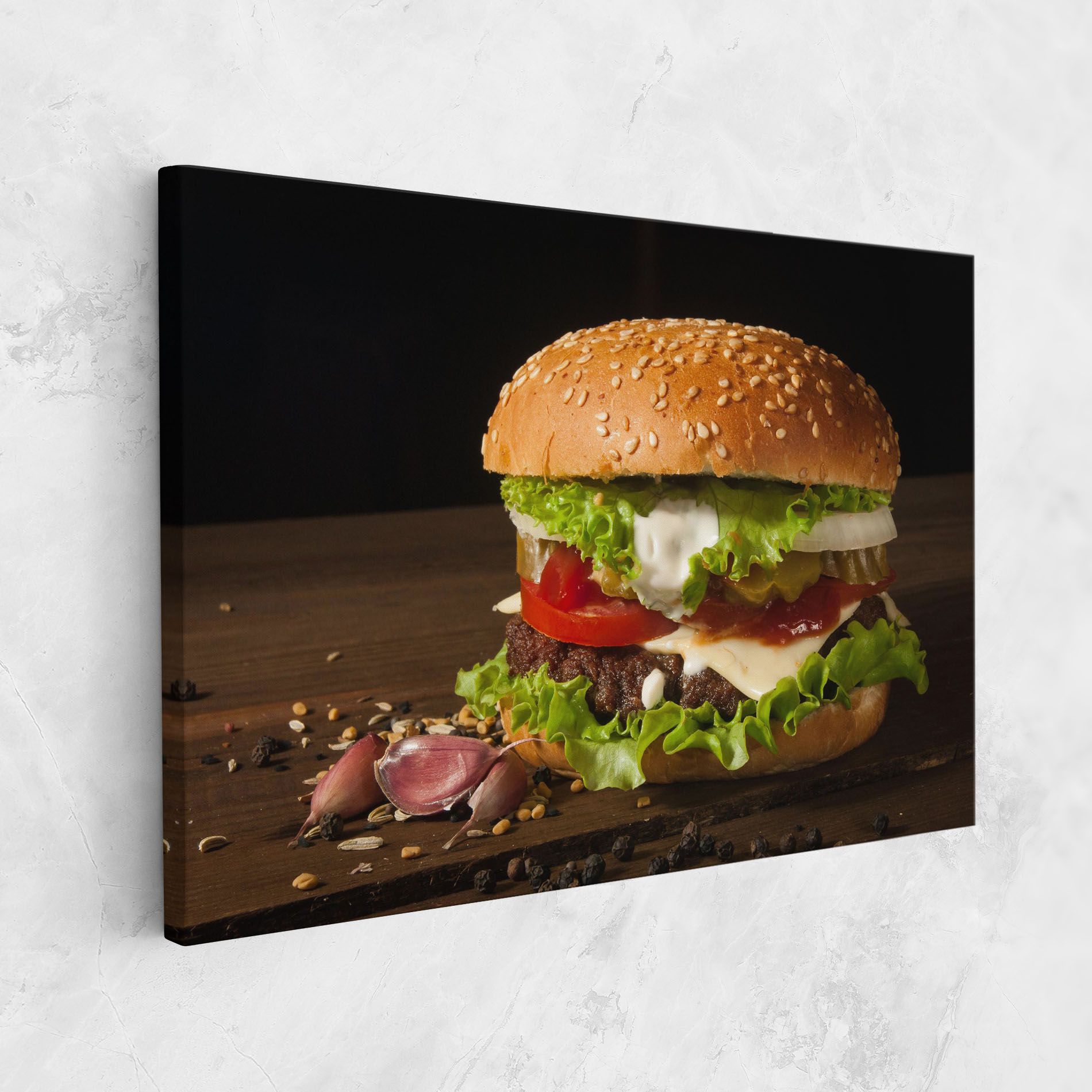 Delicious Hamburger mockup 1