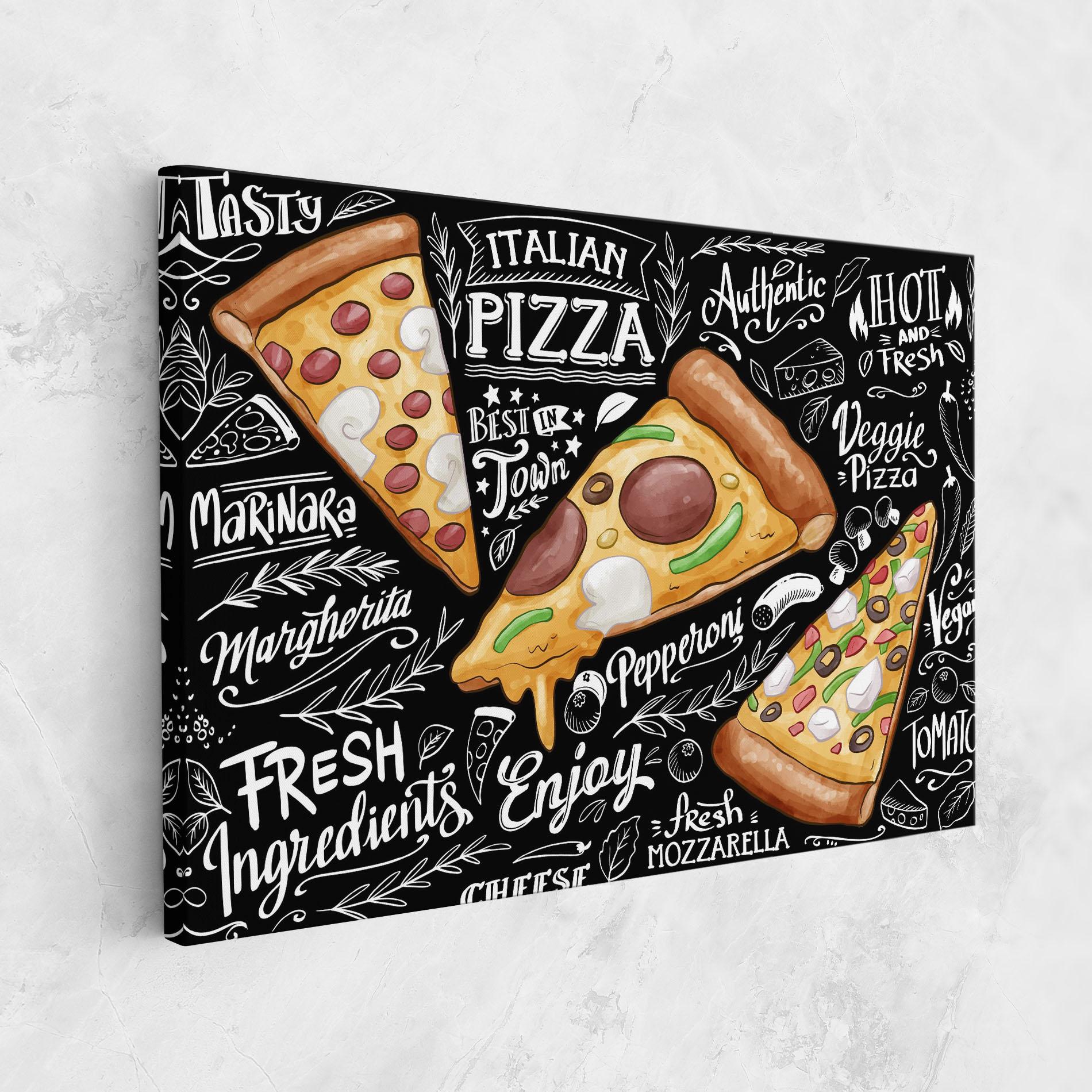 Картина на платно Enjoy Pizza mockup 1
