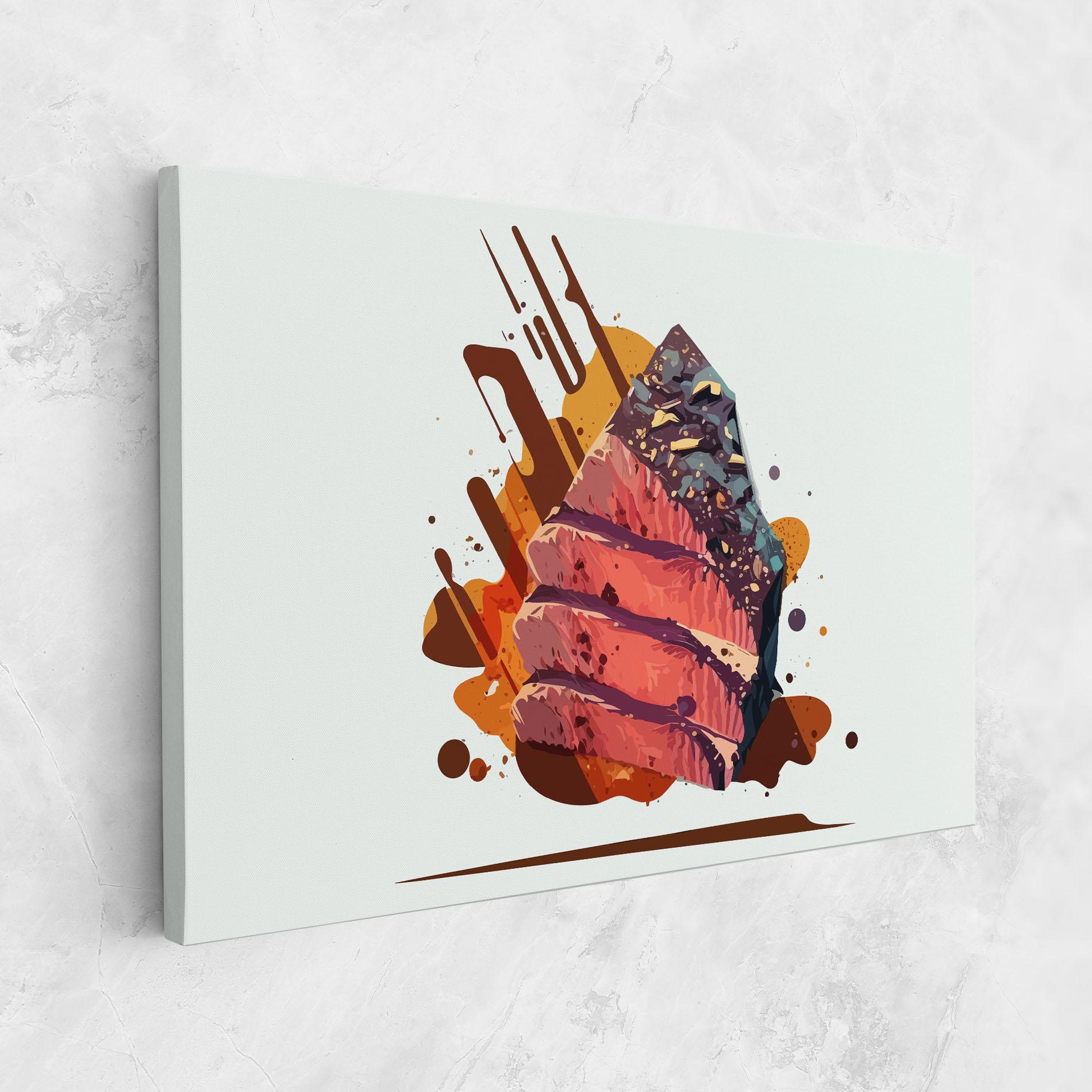 Картина на платно Meat Floating mockup 1