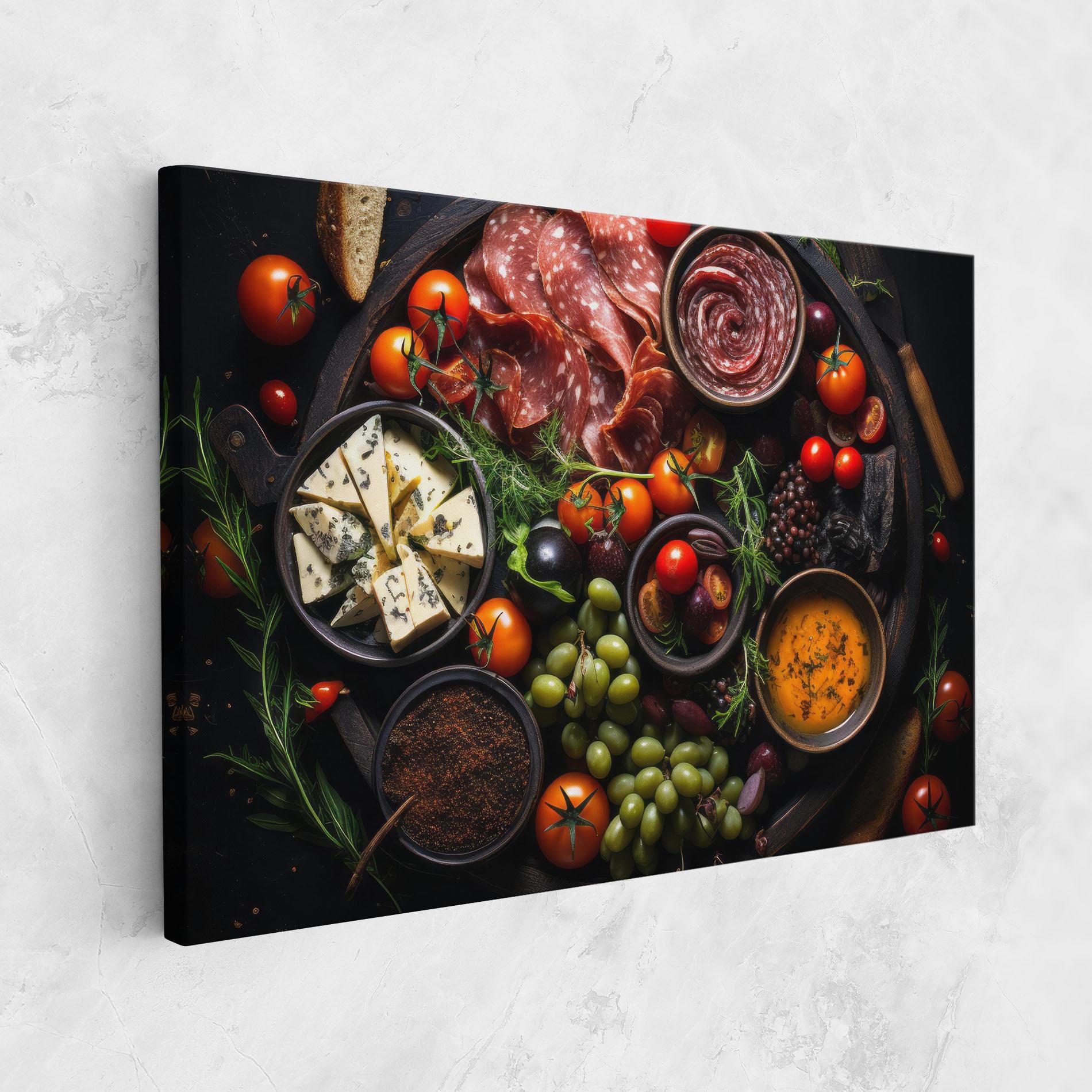Картина на платно Meats Assortment mockup 1