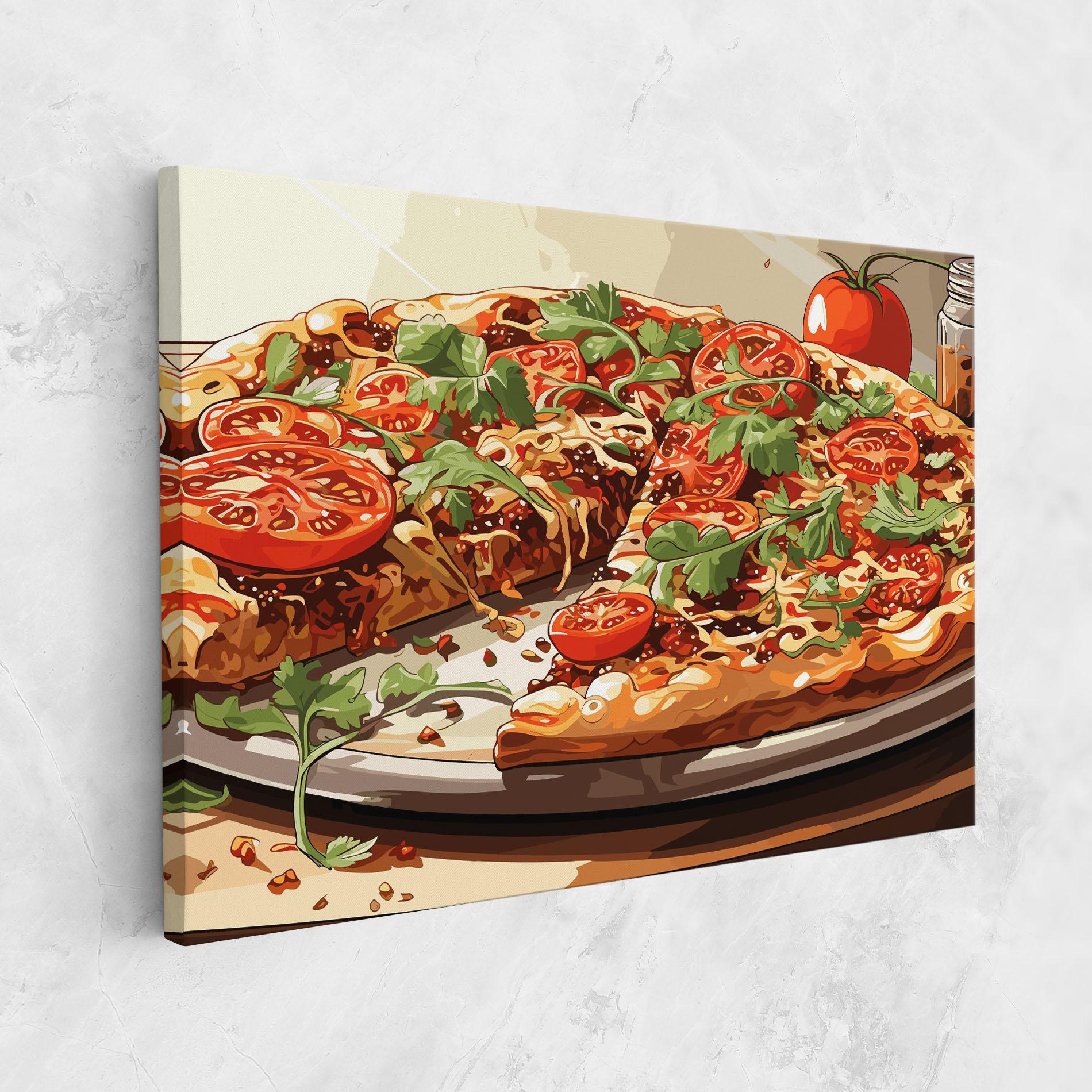 Картина на платно Pizza View mockup 1
