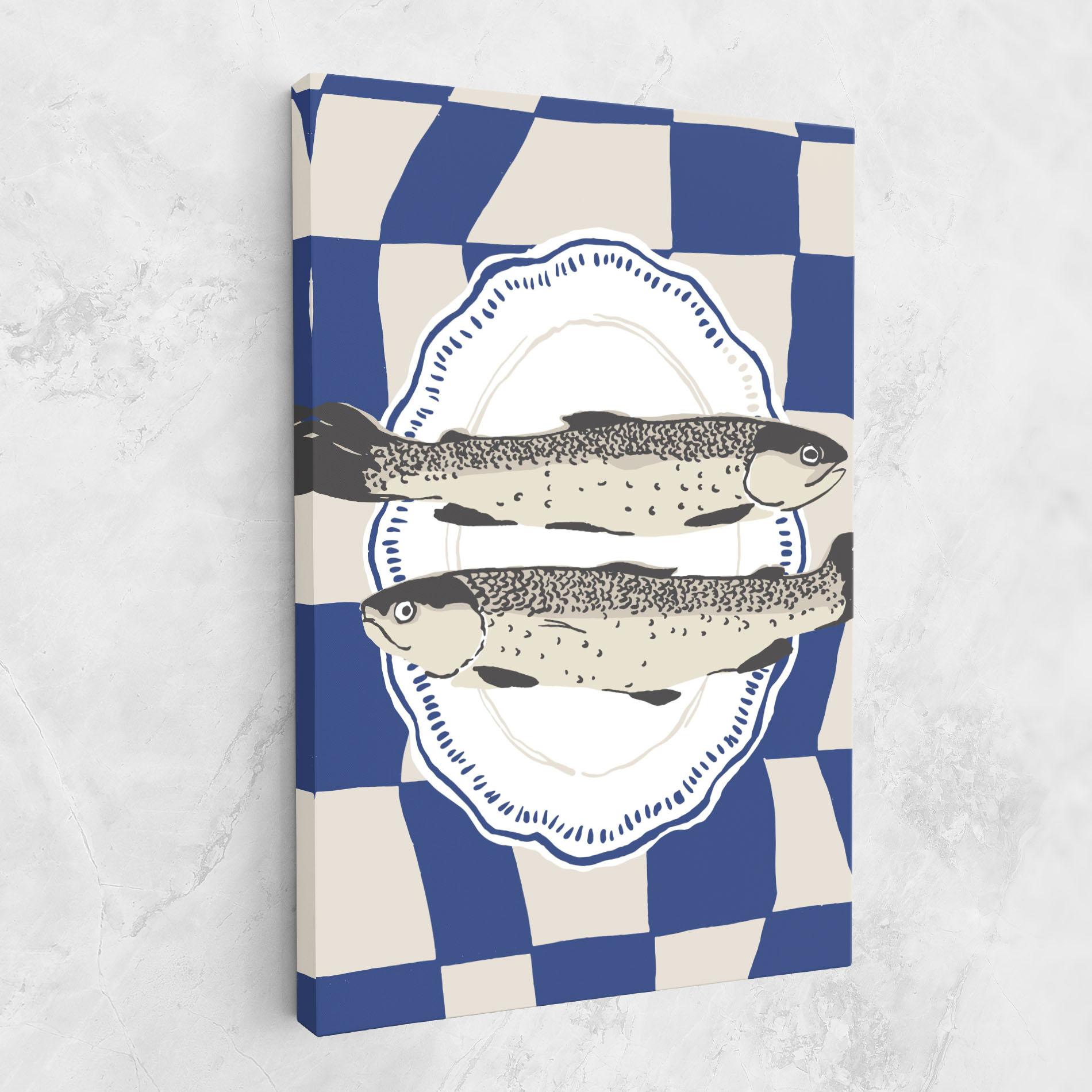 Картина на платно Food Fish mockup 1