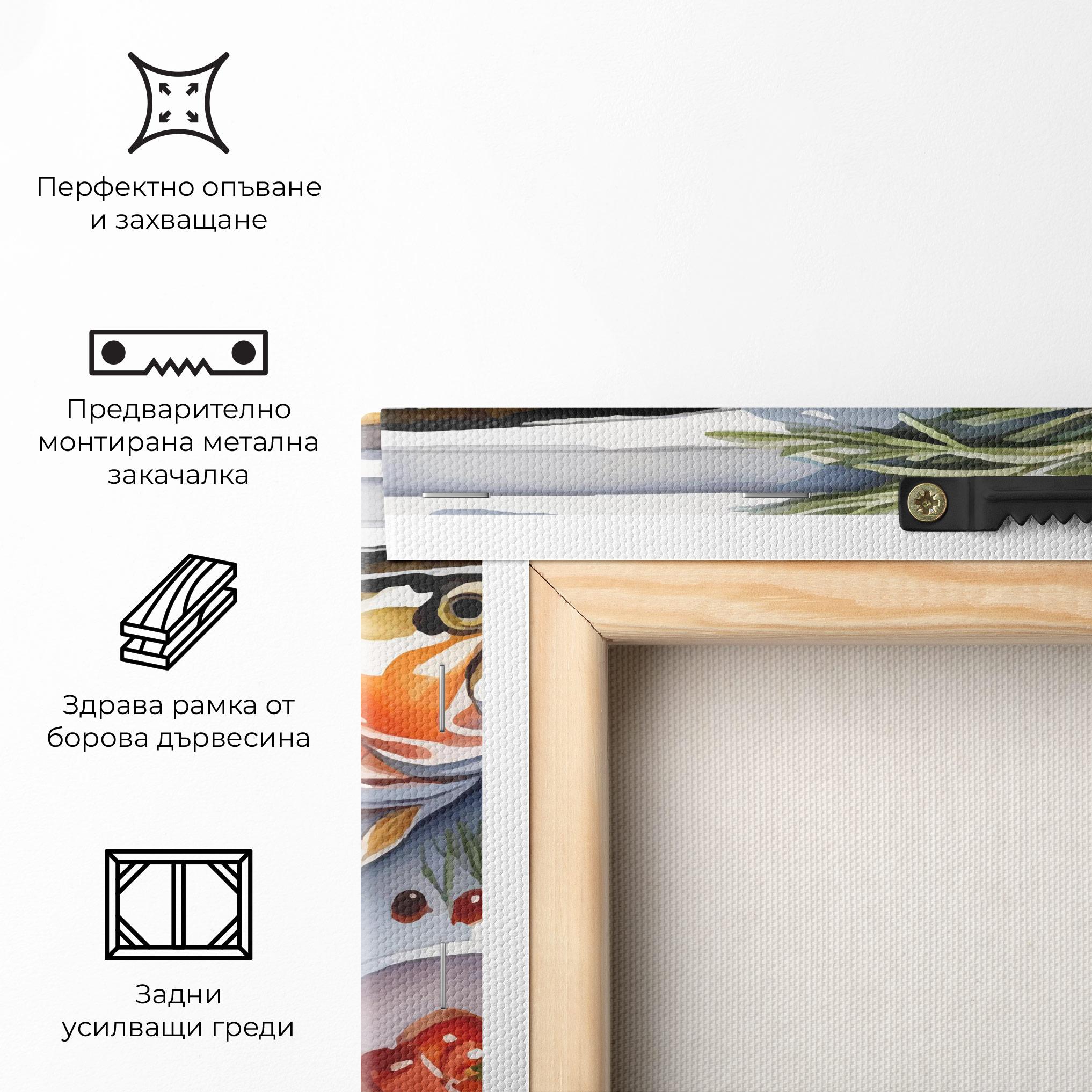 Картина на платно Grilled Trout mockup 5