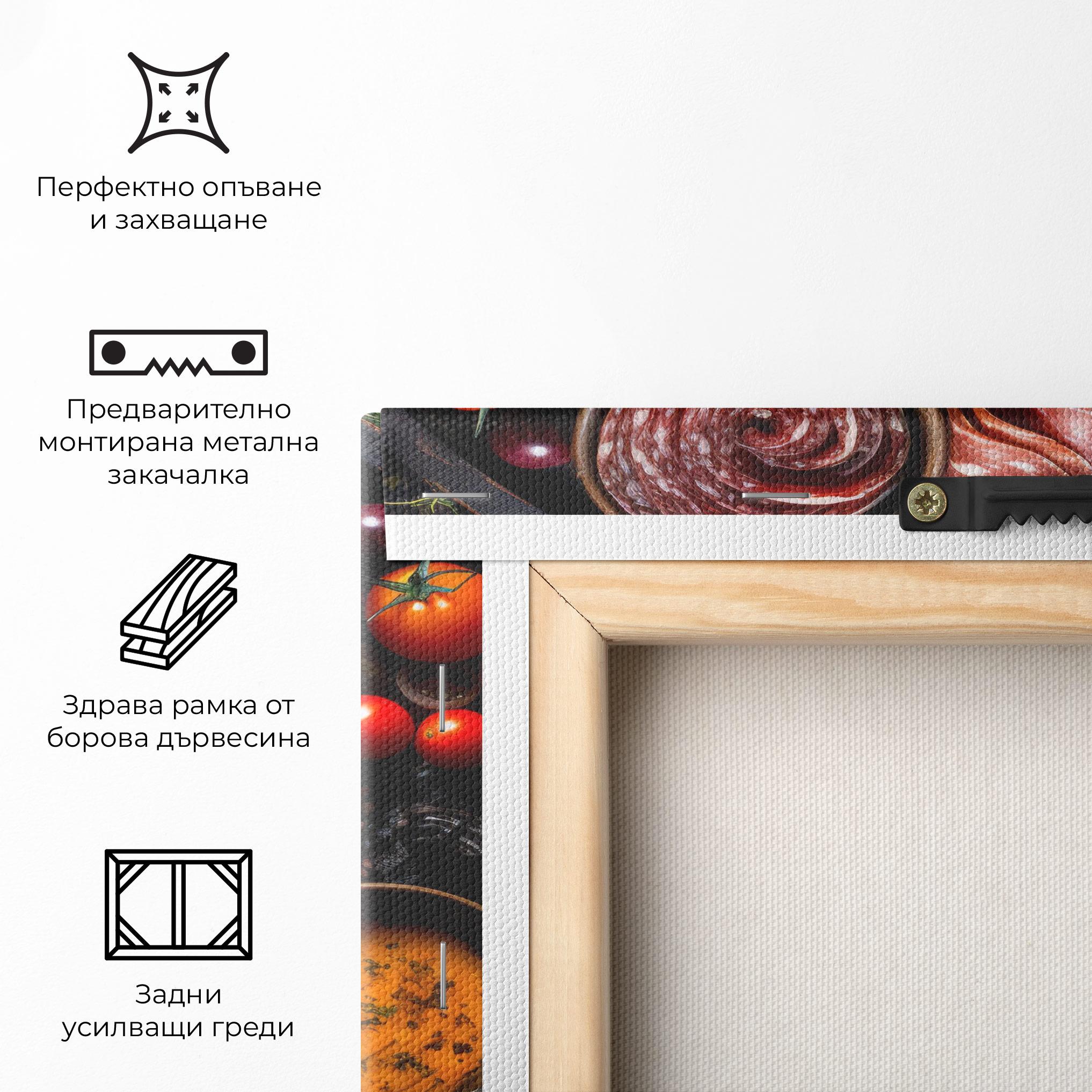 Картина на платно Meats Assortment mockup 5
