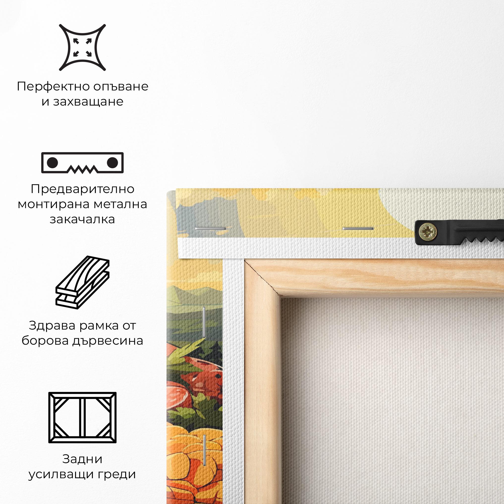 Картина на платно Sunset Sousages mockup 5