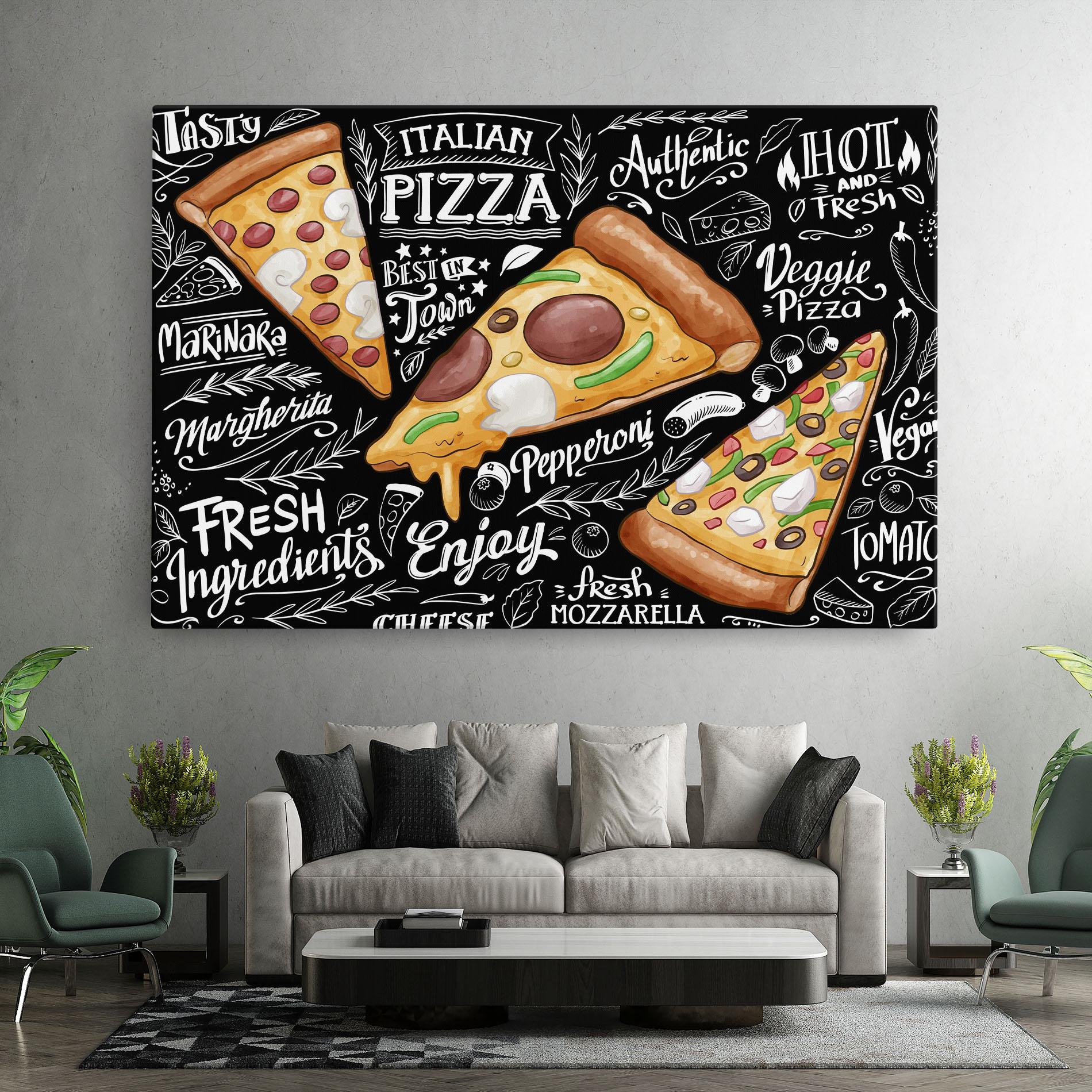 Картина на платно Enjoy Pizza mockup 7