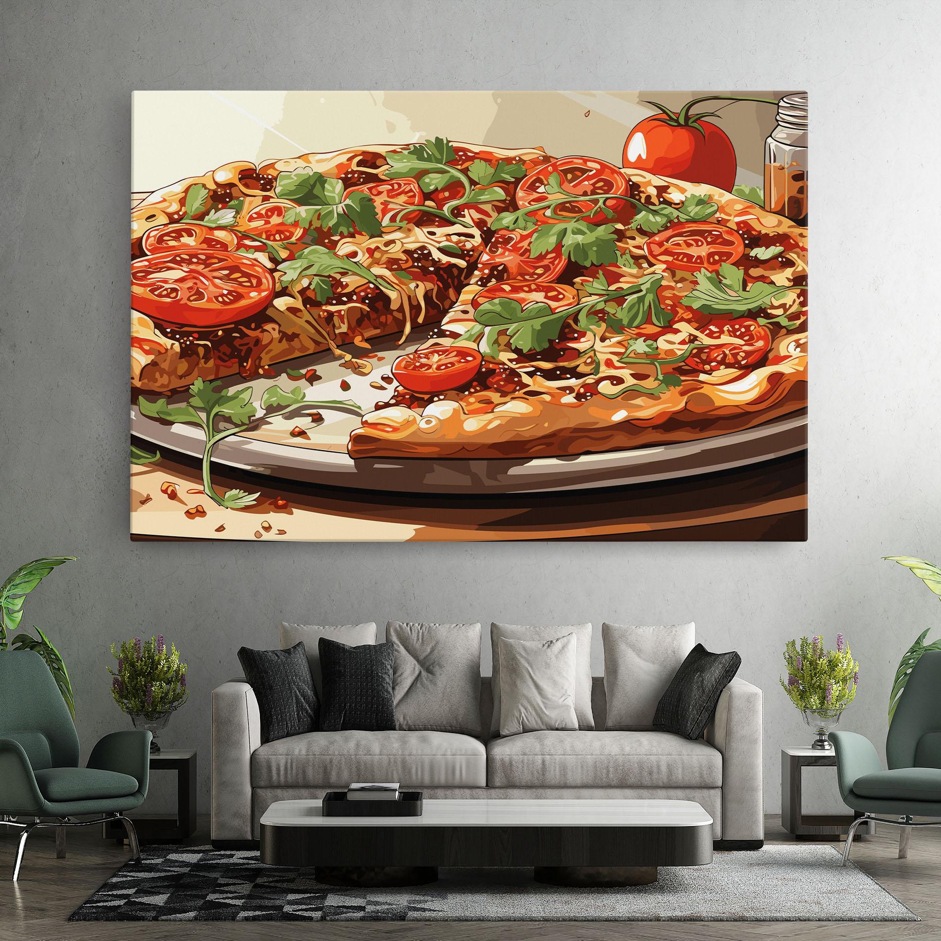 Картина на платно Pizza View mockup 7