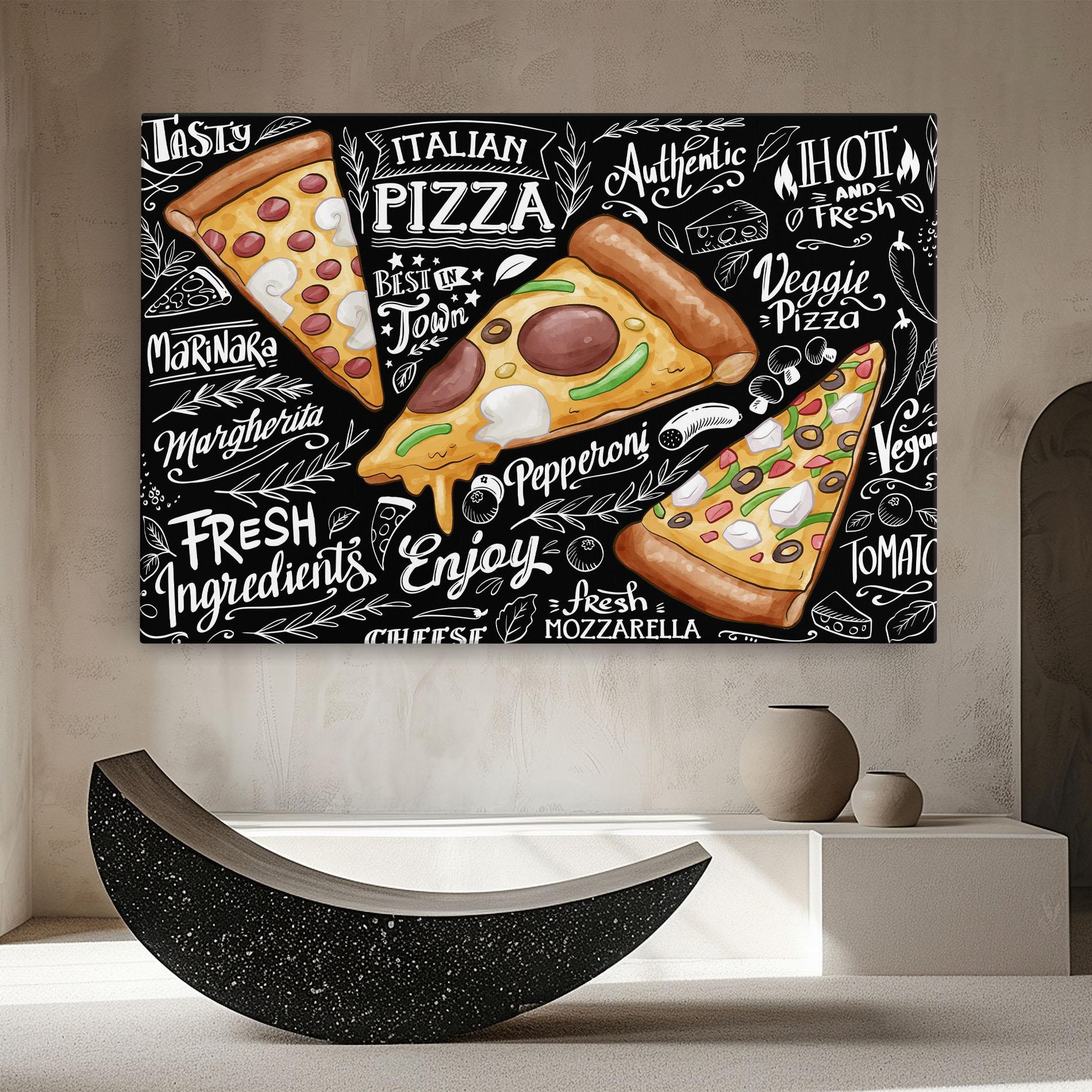 Картина на платно Enjoy Pizza mockup 8