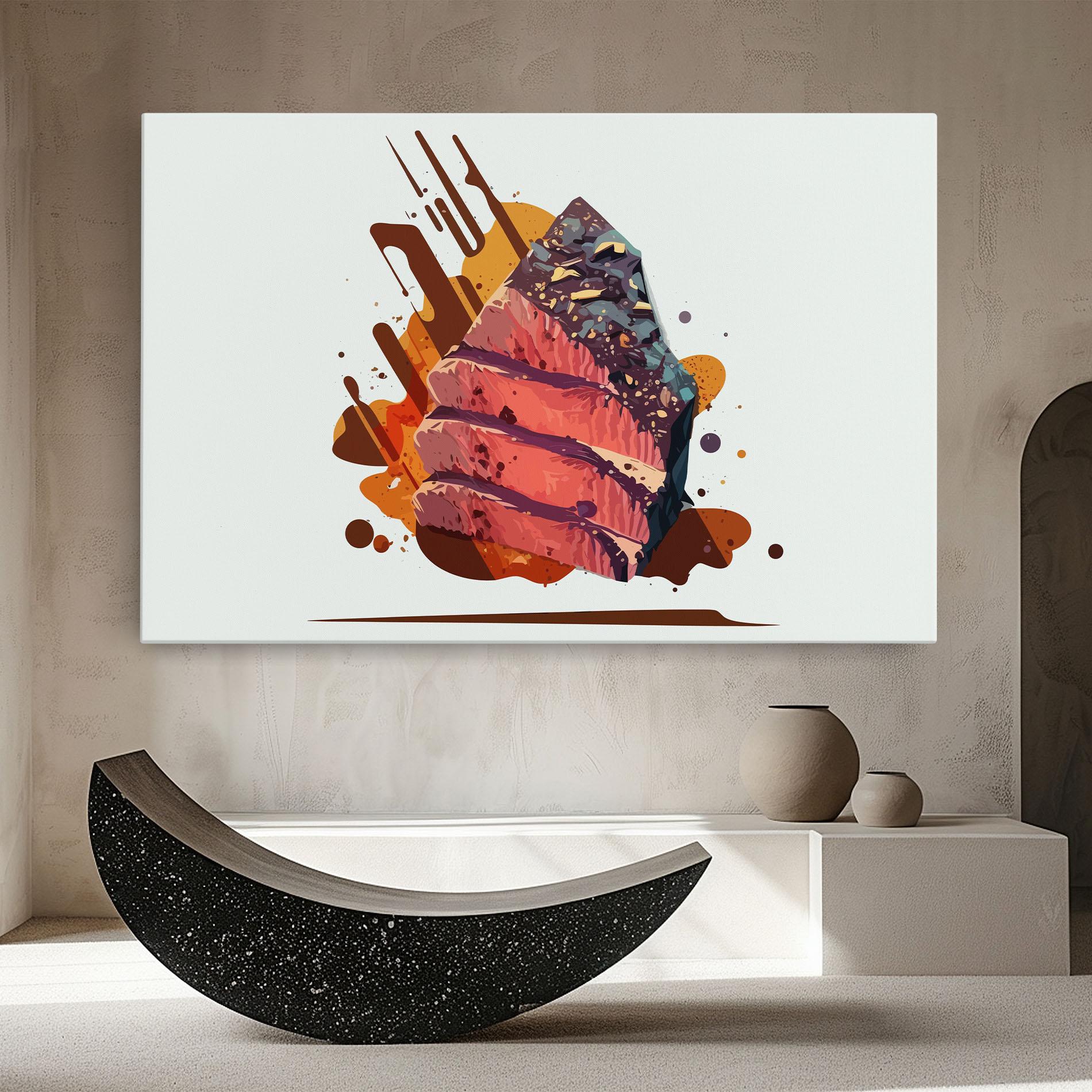 Картина на платно Meat Floating mockup 8