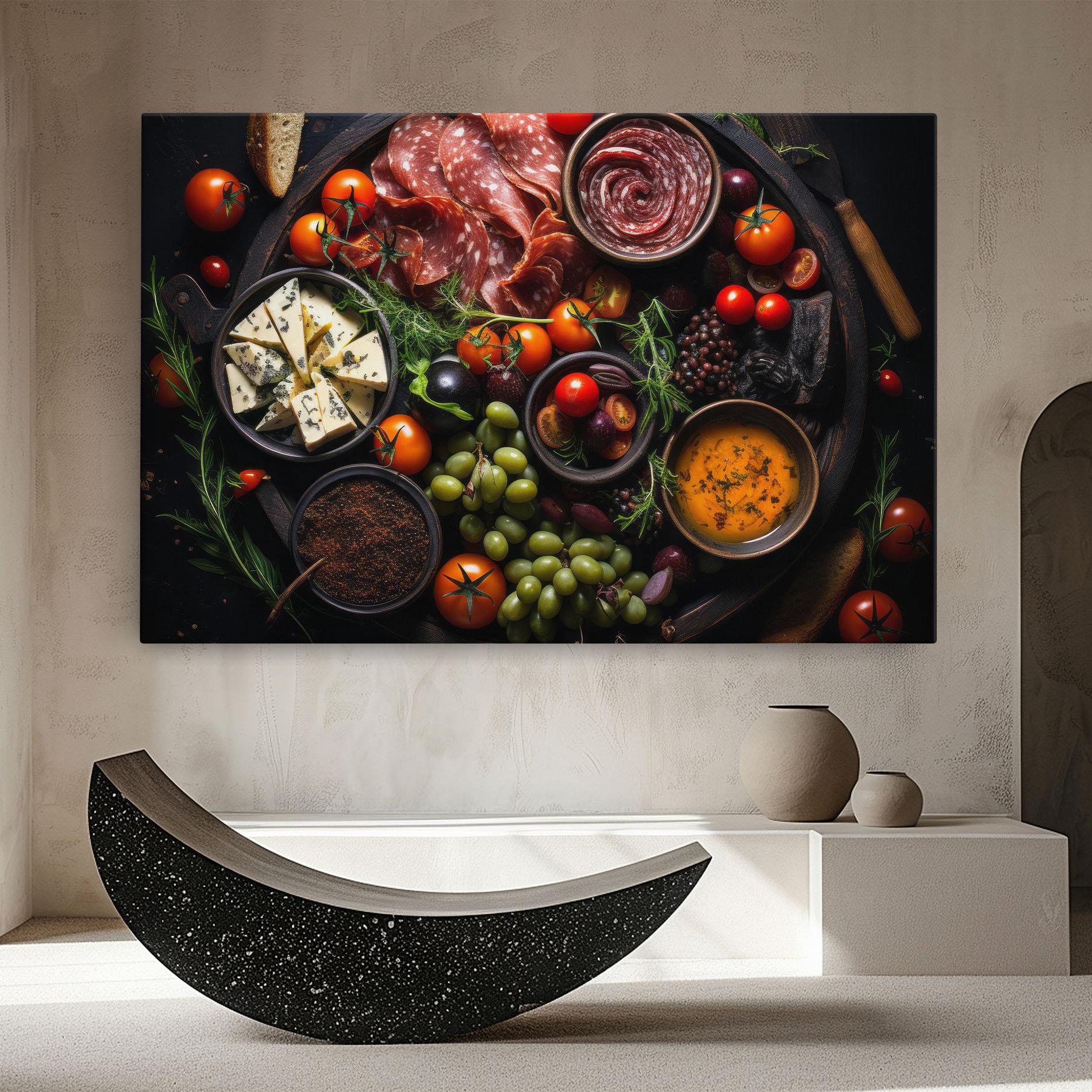 Картина на платно Meats Assortment mockup 8