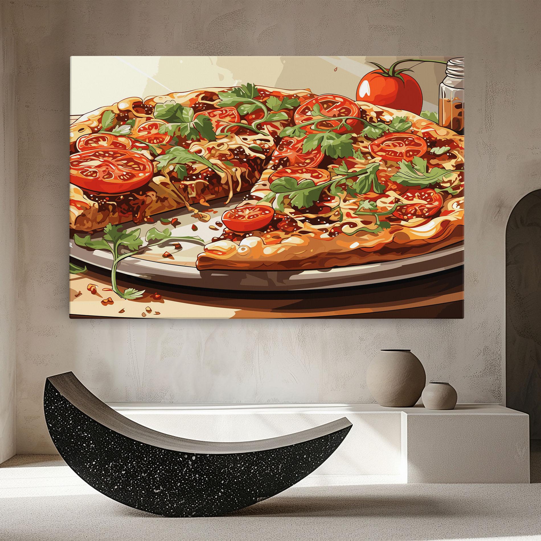 Картина на платно Pizza View mockup 8