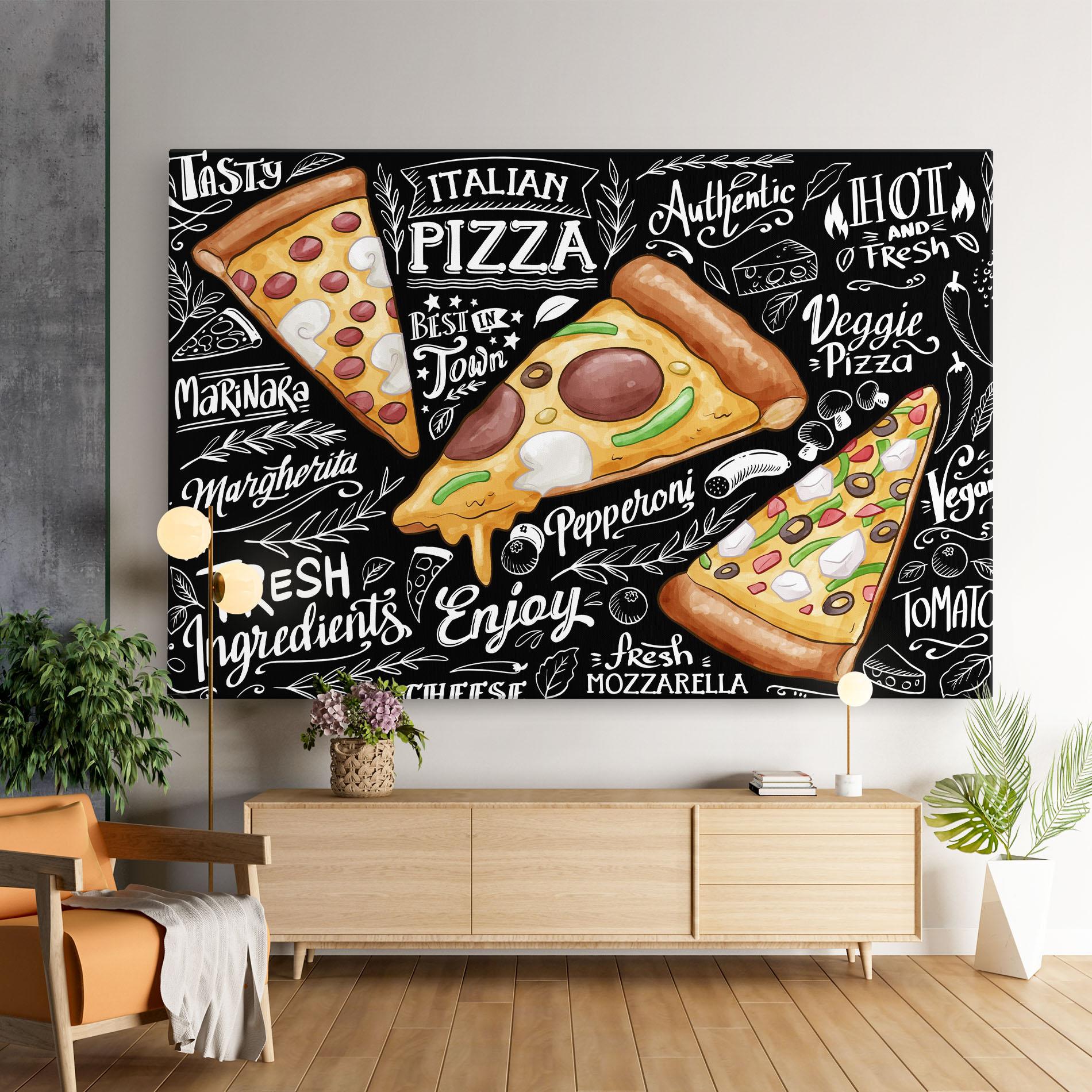Картина на платно Enjoy Pizza mockup 9