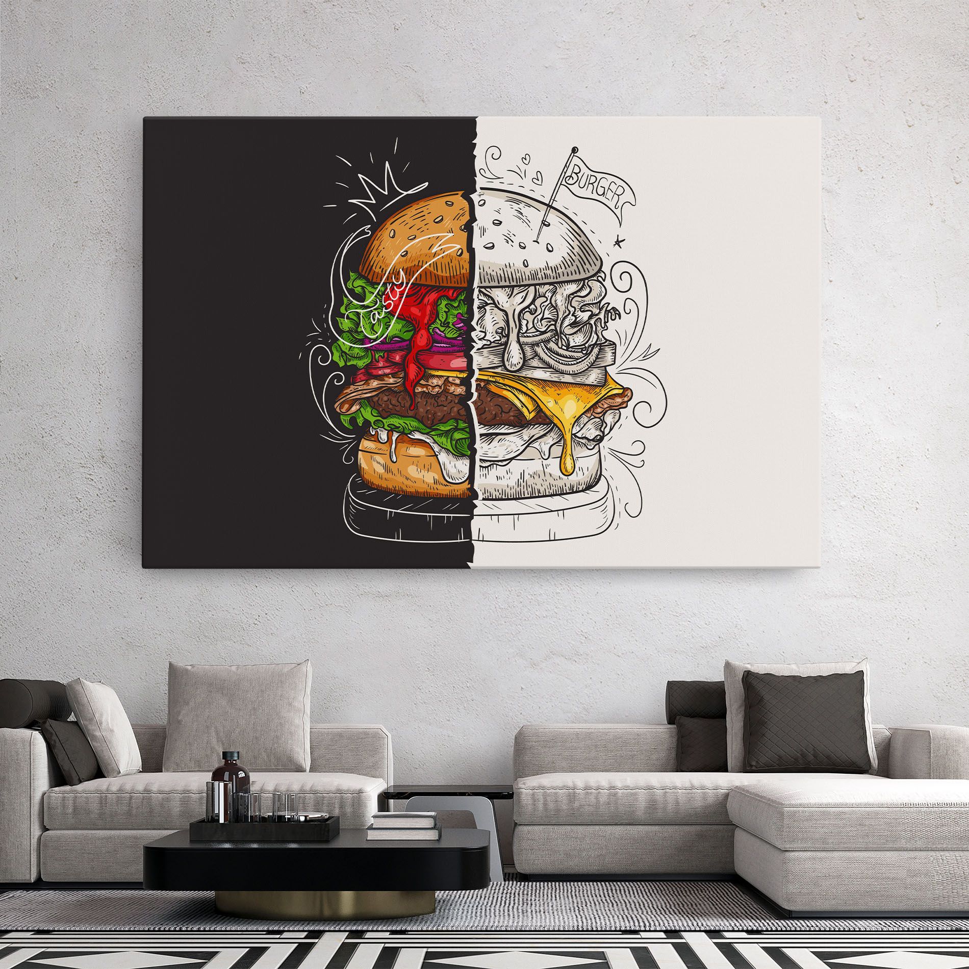 Burger Art mockup 2