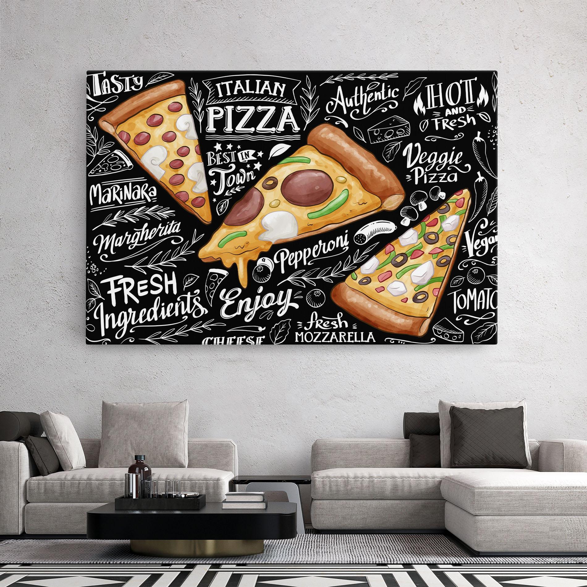 Картина на платно Enjoy Pizza mockup 2